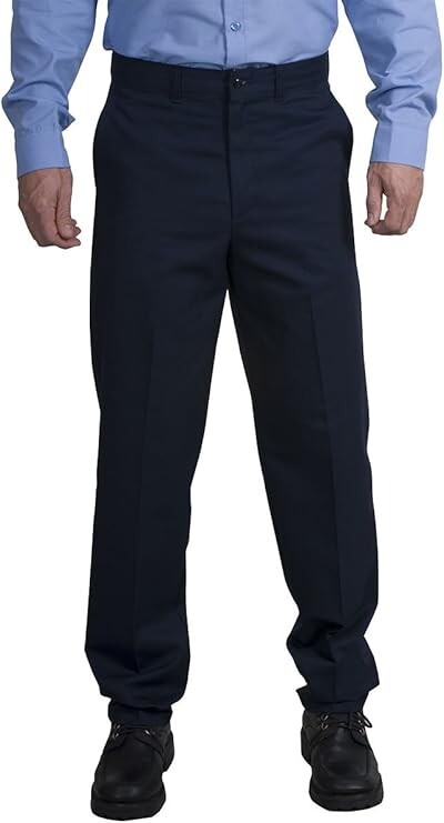 Red Kap Men’s Stain Resistant, Flat Front Work Pants, Navy