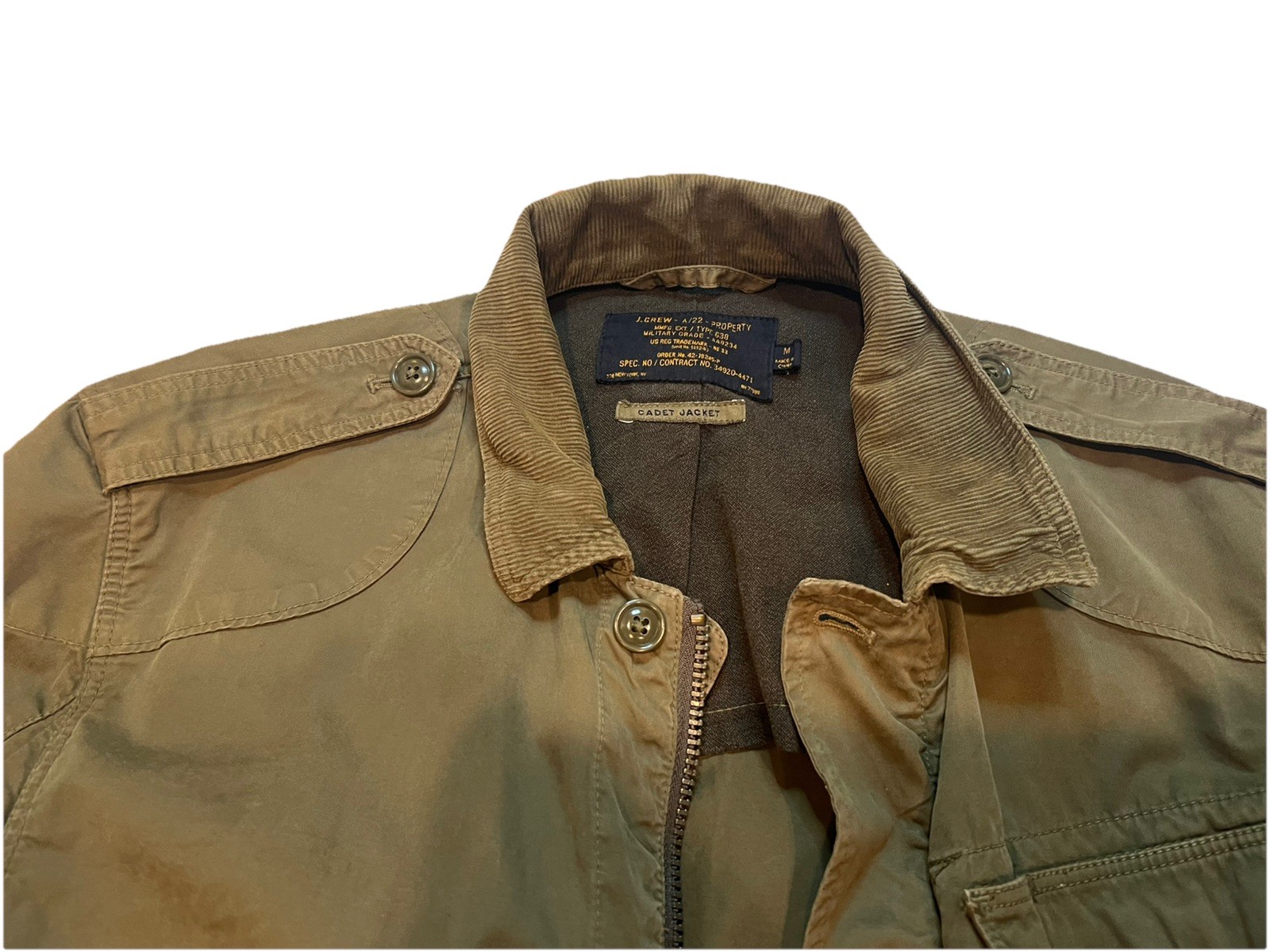 J.Crew A22 G38 Military Grade Cadet Field Utility Jacket Mens Medium