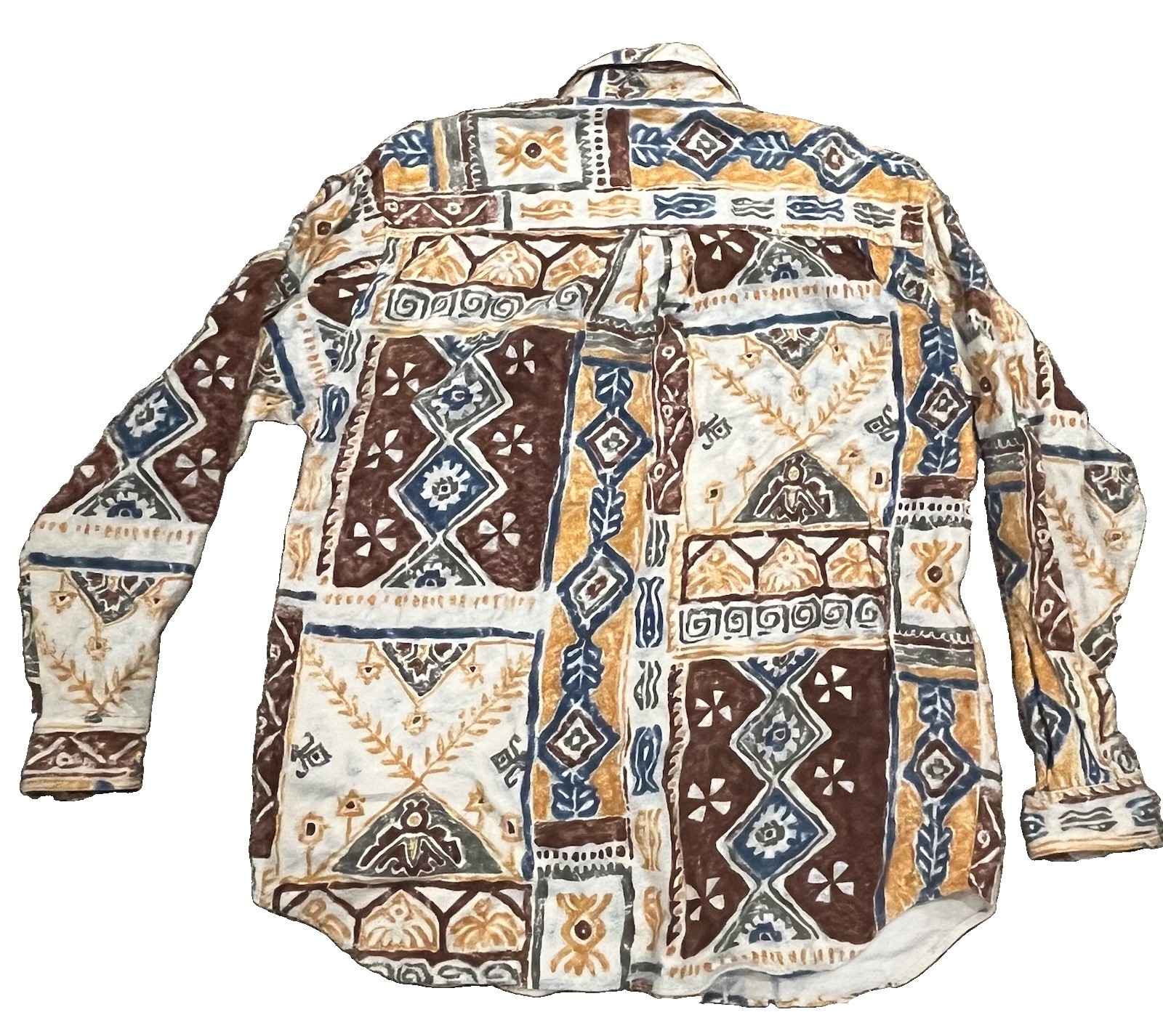 The Territory Ahead Men’s Striped Southwestern Pattern Long Sleeve Button Down