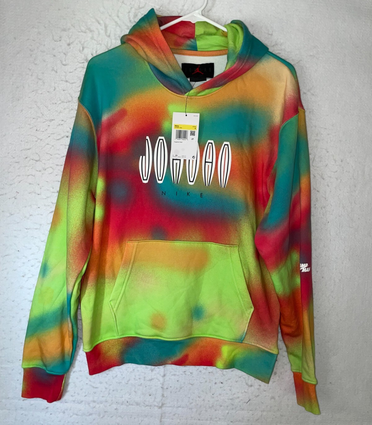 Nike Air Jordan Flight MVP Pullover Hoodie Multicolor Tie Dye DV4587-252 Mens S