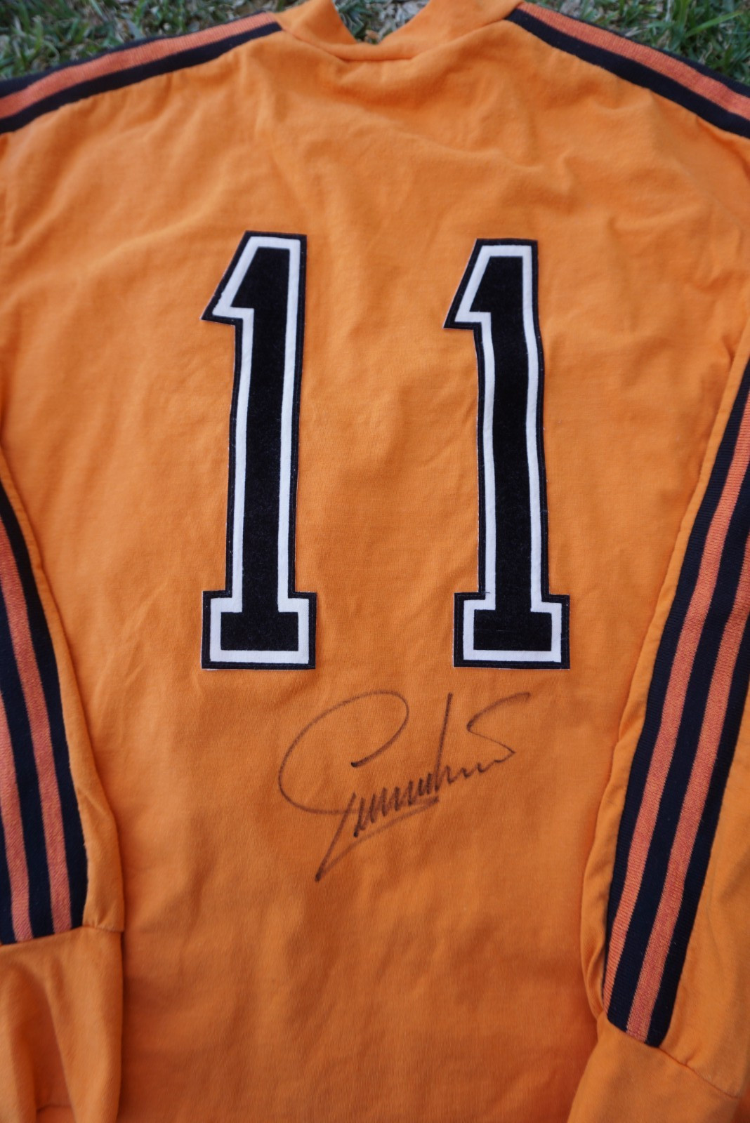 adidas holland SIGNED MATCH SHIRT 11 ROB RENSENBRINK home shirt 1974