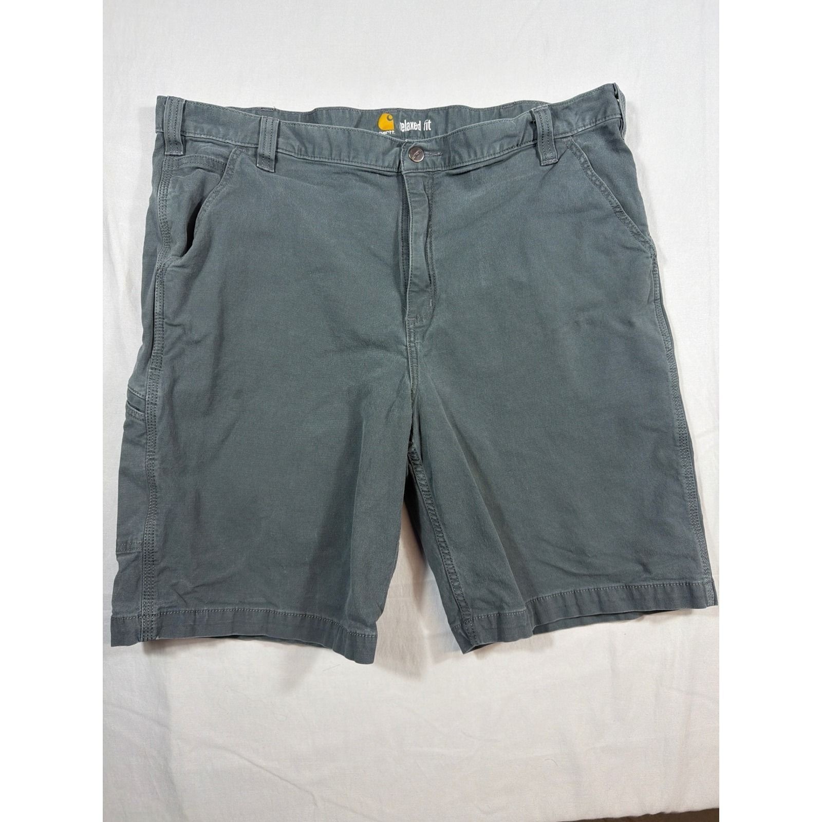 Carhartt Mens Gray Relaxed Fit Canvas Work Shorts 102514-039 Size 42
