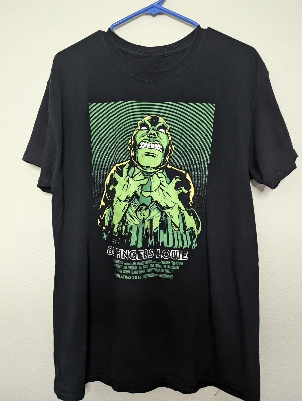 Vtg 88 Fingers Louie Band Album Music Heavy Cotton Black All Size T Shirt CM184