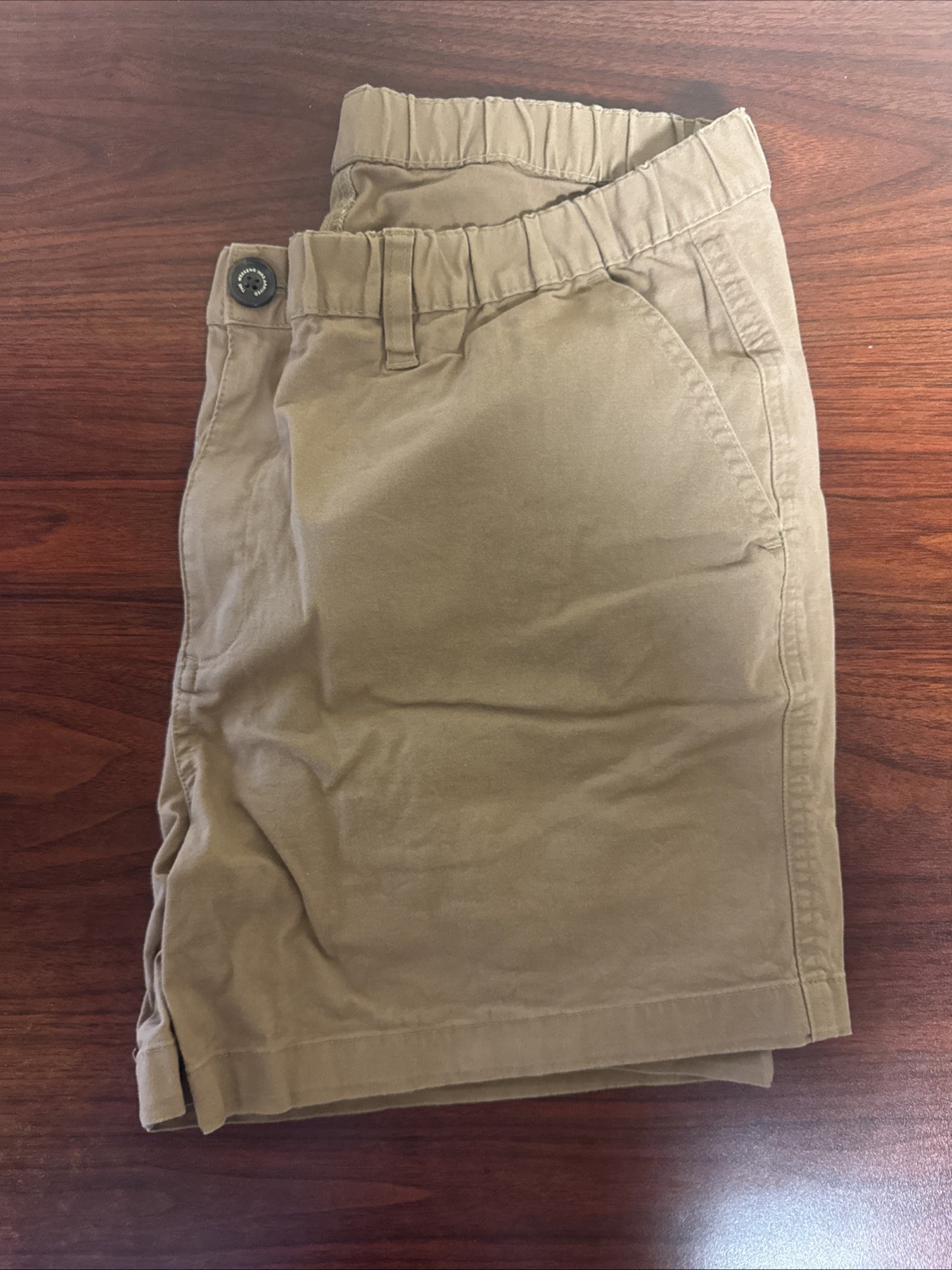 Chubbies Shorts Mens Large Brown Chino Elastic Waist 5.5″ Stretch Regular Fit