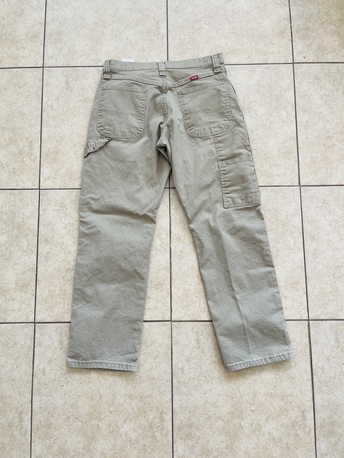 Wrangler 1094LXWCK Carpenter Pants Men’s (30×30) Tan Work Utility Denim Beige