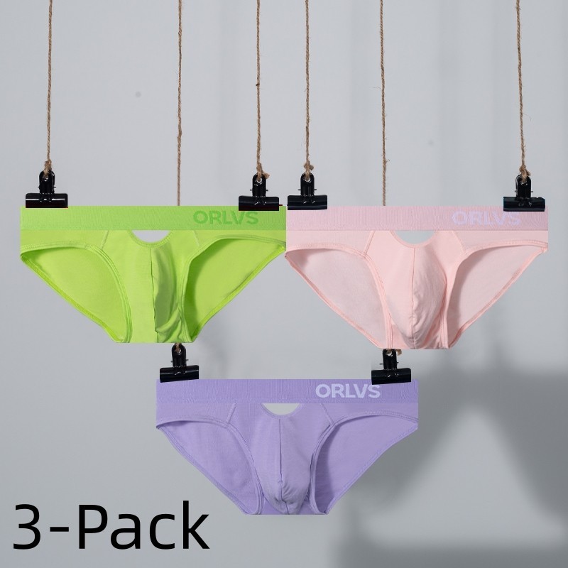 3 Pack Men’s Low Rise Briefs, Ultra-Soft Breathable Underwear