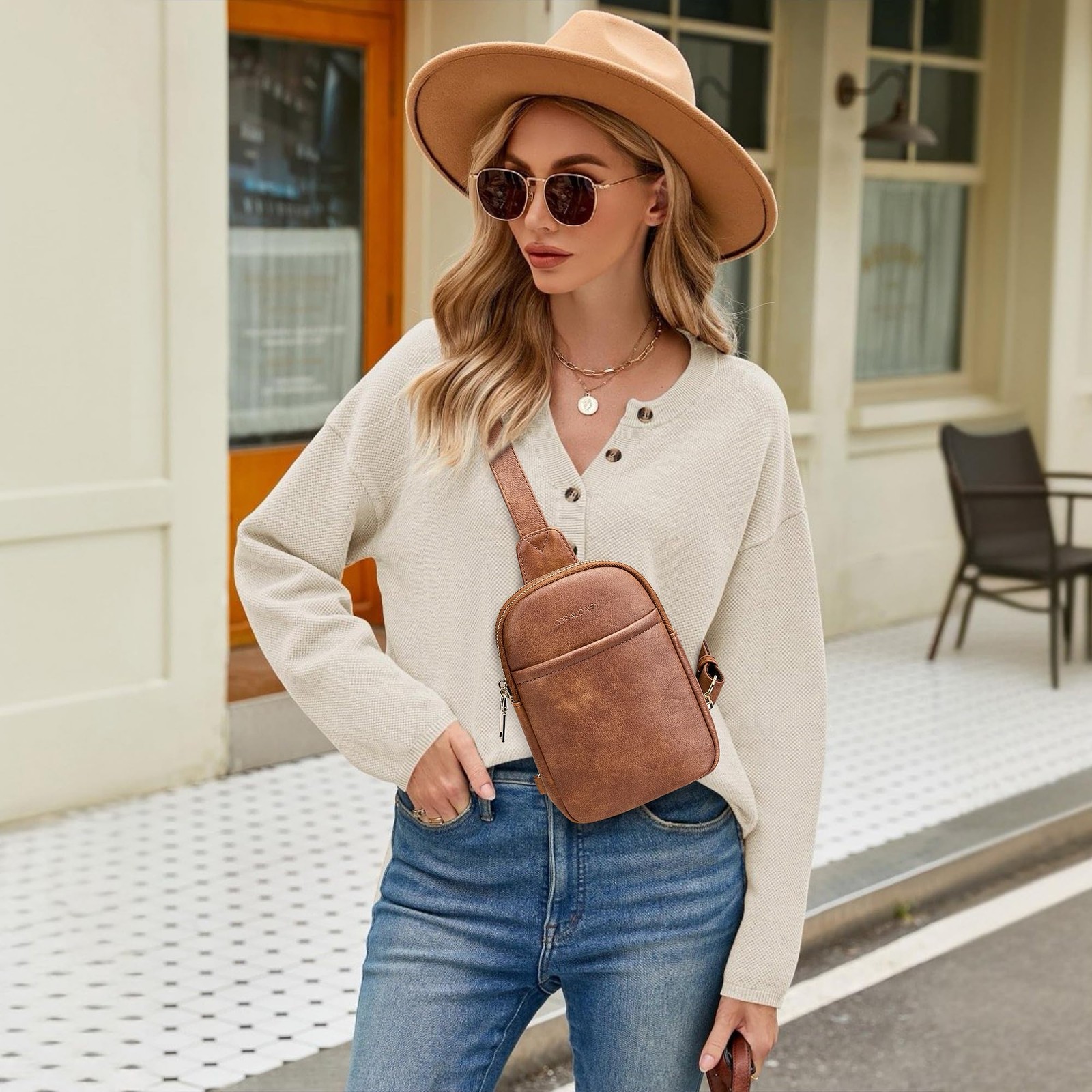 Crossbody Bags for Women Small Sling Bag Cross Body Purses Belt Bag for Women…