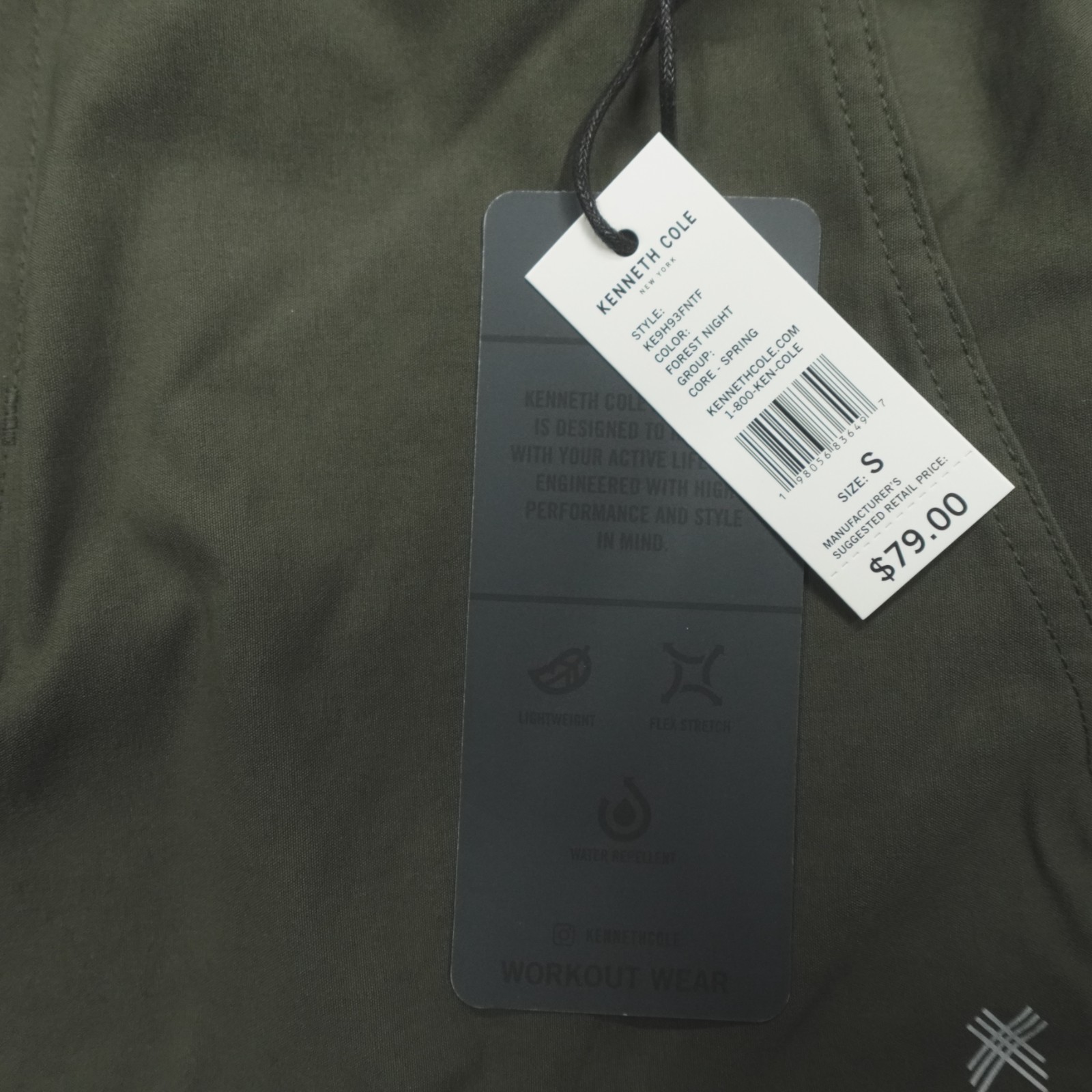 Kenneth Cole Performance Tech Cargo Jogger Pants Men’s Forest Night KE9H93FNTF