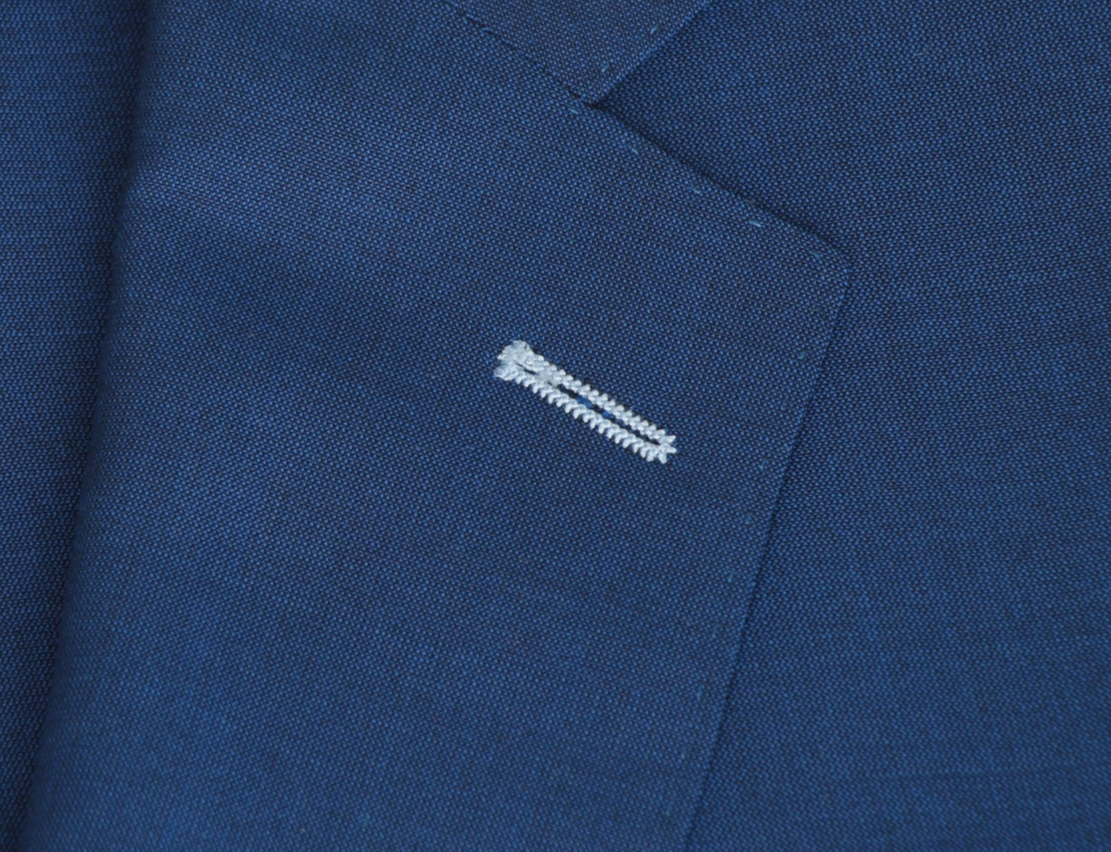Men’s 48 Short Blue Bespoke Drago Lanificio In Biella Wool Surgeon Cuffs Suit