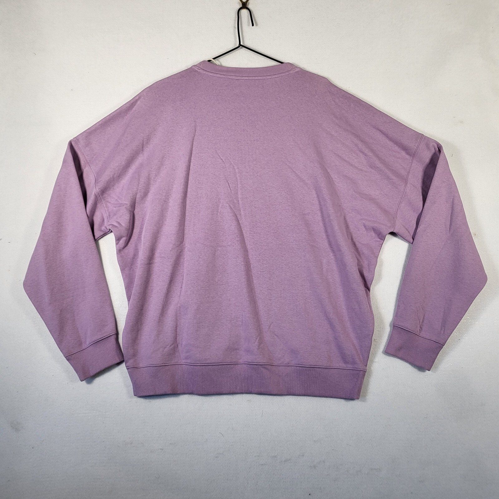 Alpine Design Sweatshirt Mens Medium Muted Amethyst Solid Fleece Lined Crew Neck