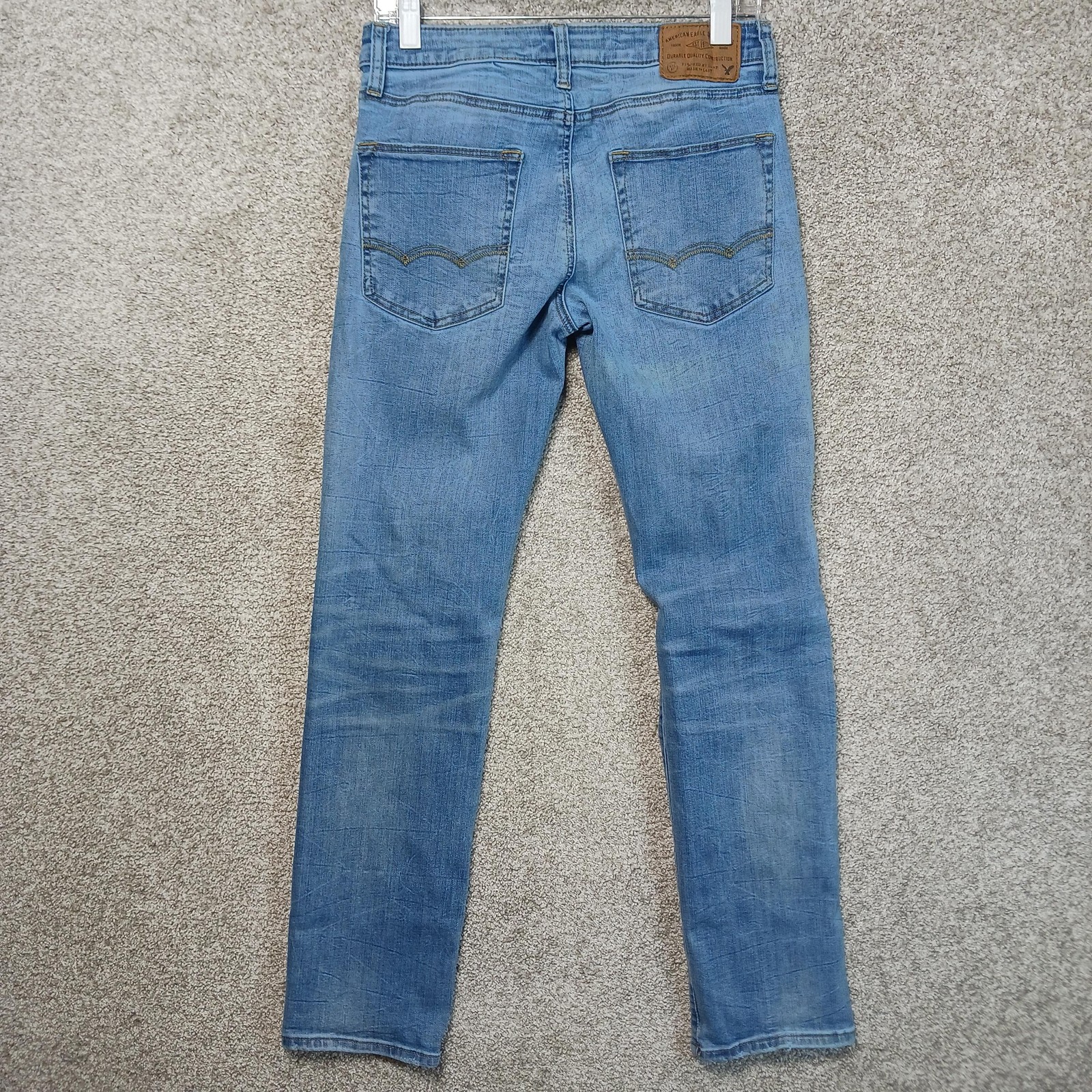 American Eagle Outfitters Jeans Mens 29×32 Slim Straight Extreme Flex Distressed