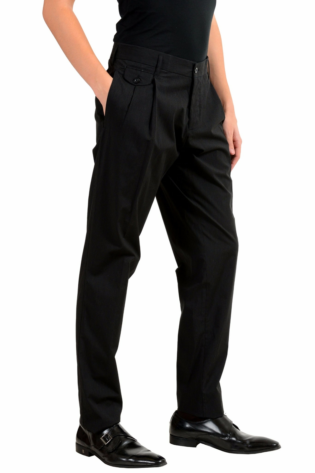 Dolce & Gabbana Men’s Striped Pleated Dress Pants Size 30 32 34 38
