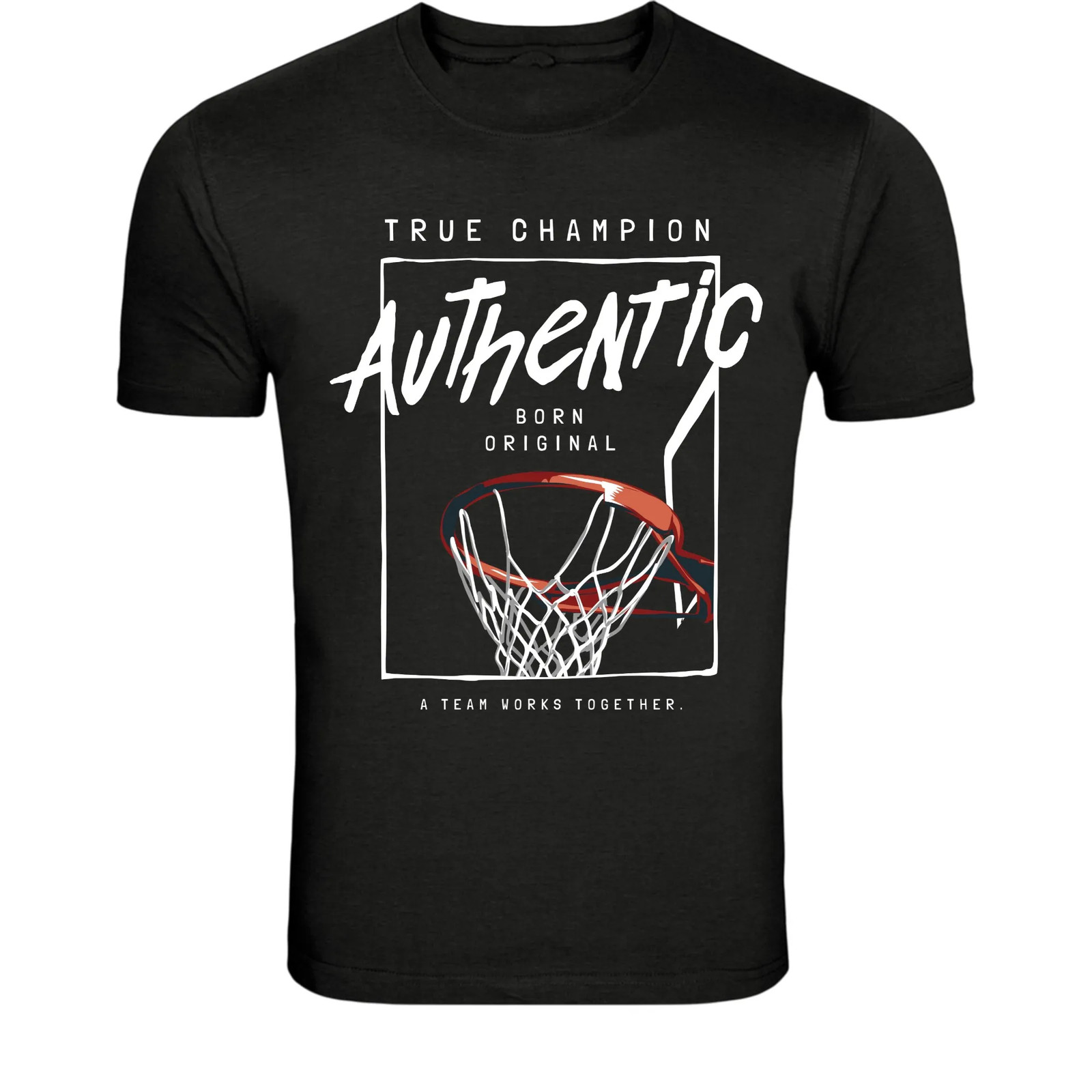Authentic Basketball Hoop T-Shirt – Street Basketball Player