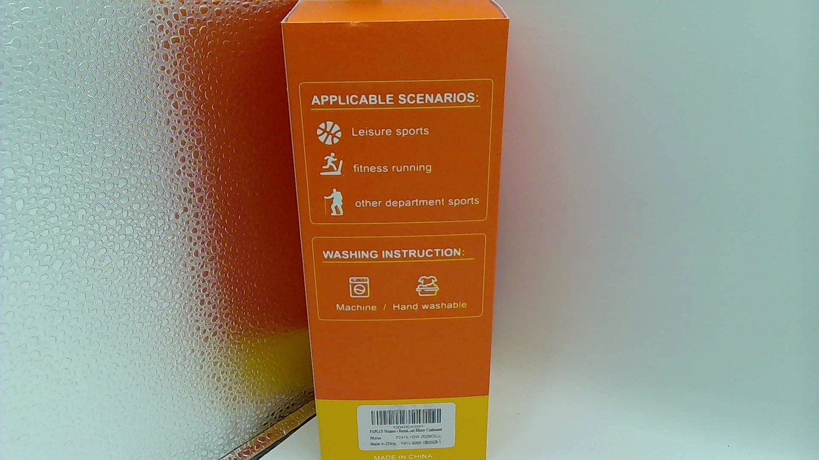 PAPLUS Running Socks For Men Women Low Cut Orange