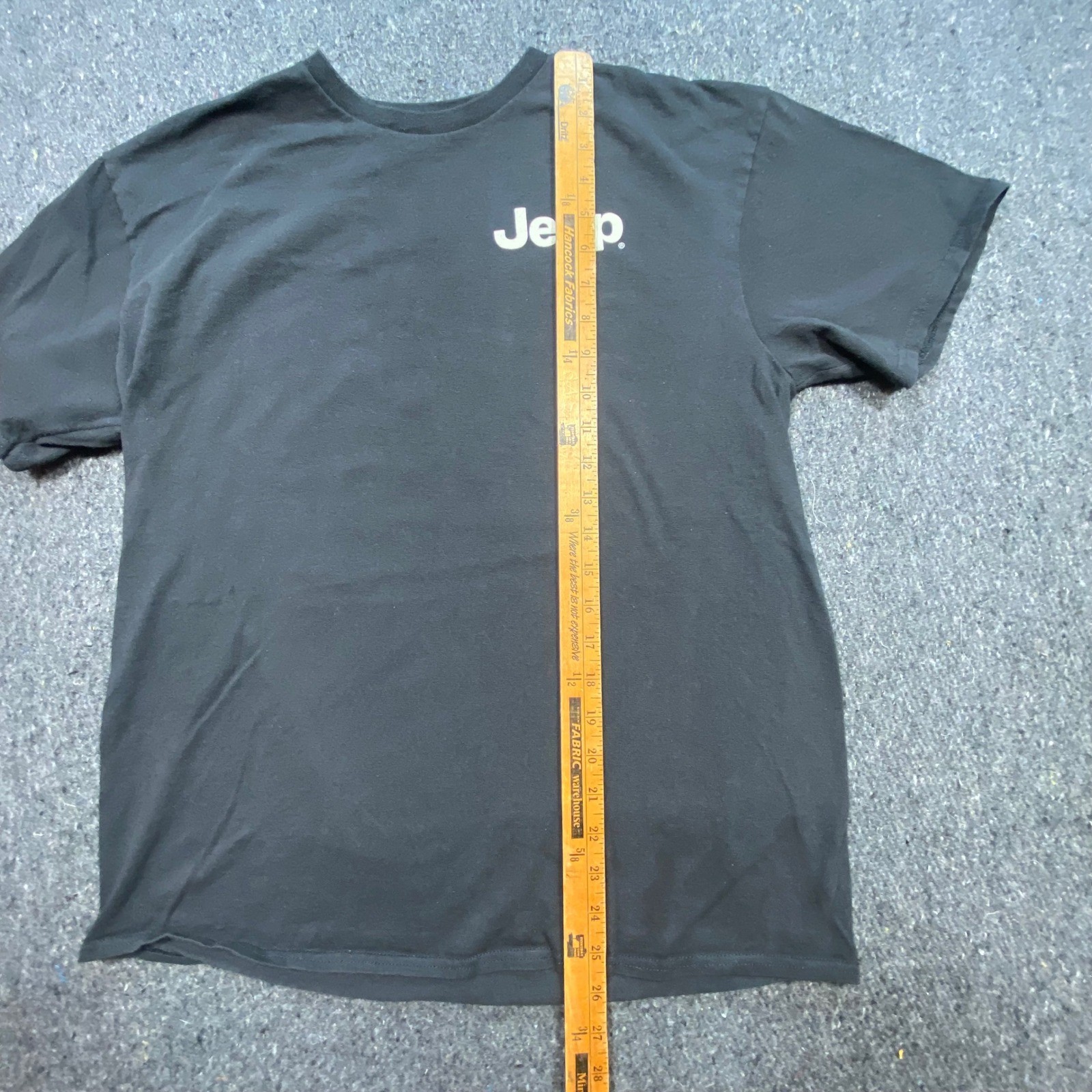 Jeep TShirt Sz L Mens Black American Flag Off Road Wrangler Graphic Jedco Tee
