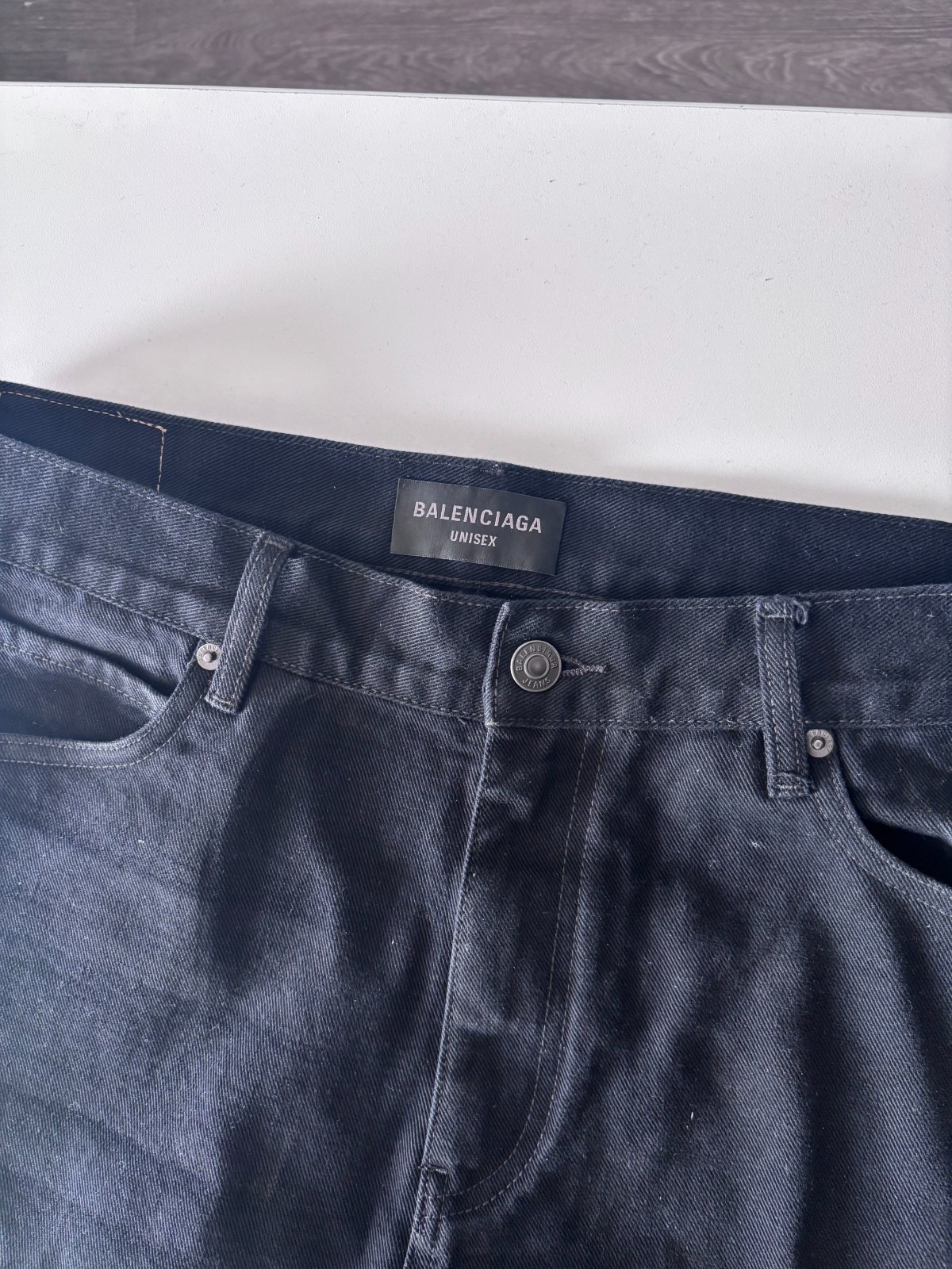 Balenciaga Black Flared Denim Jeans
