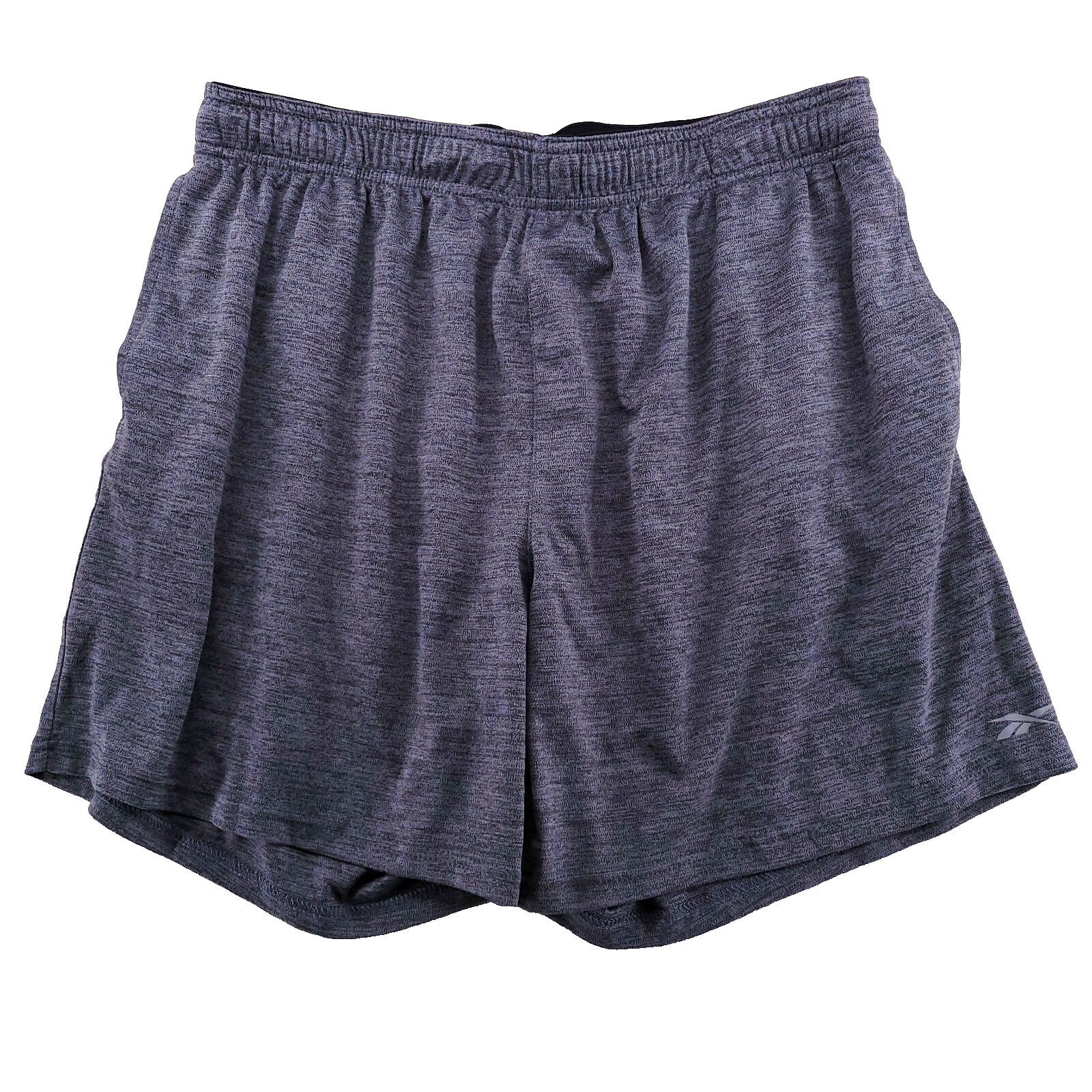 Reebok Men’s Size XL Solid Gray Asphalt Stretch Basketball Gym Athletic Shorts