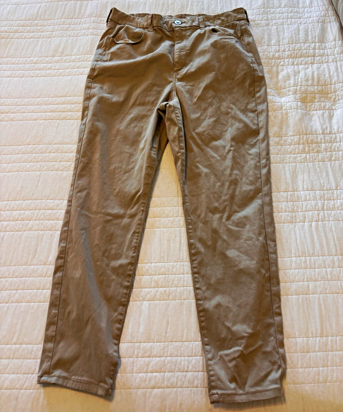 American Eagle Super Stretch Beige Chino Pants Men’s 26 Regular Straight Fit