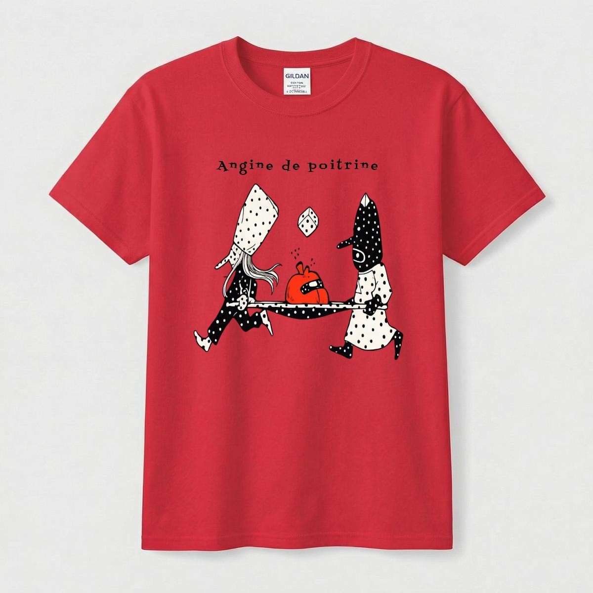 Unisex Gildan 5000 Heavy Cotton T-Shirt. Angine de poitrine Shirt