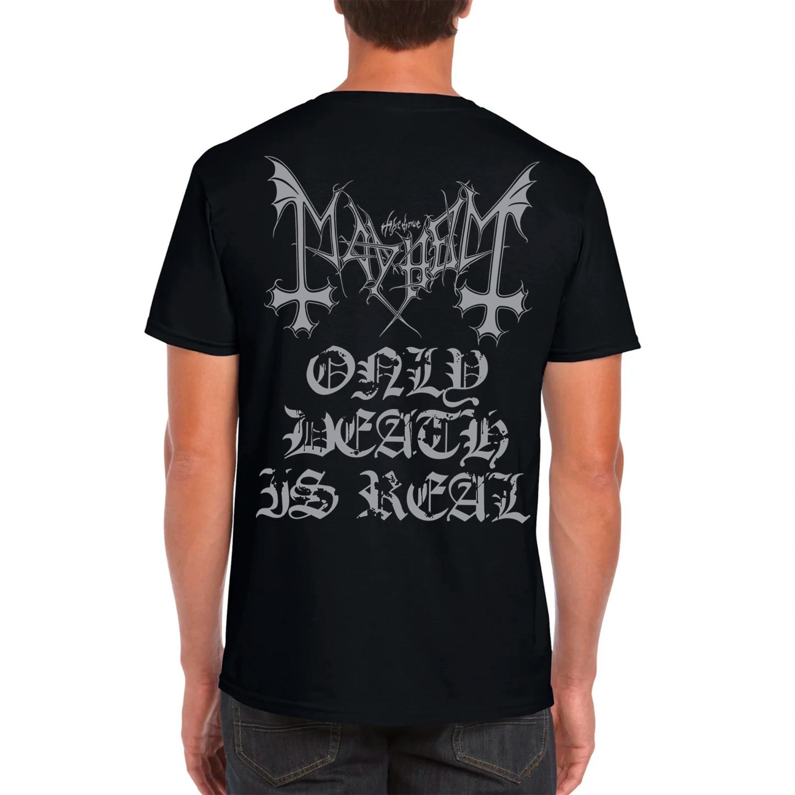 Mayhem “Dawn of The Black Hearts” T-Shirt. Only Death Is Real. True Black Metal.
