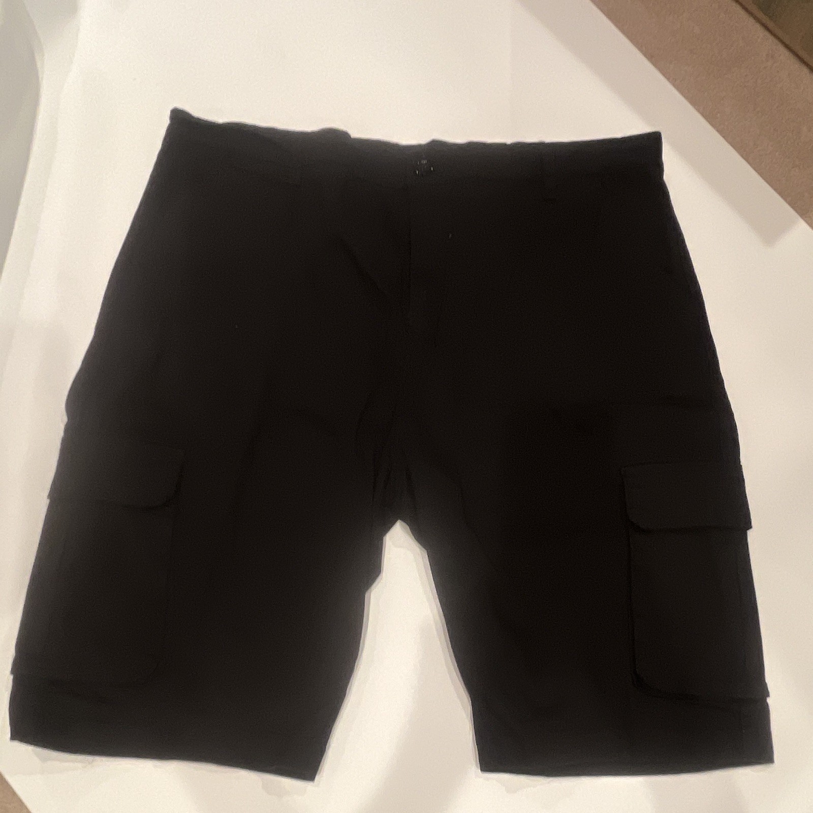 BLU ROCK New York Men’s Black Solid Cargo Shorts w/ Cargo Pockets Regular new
