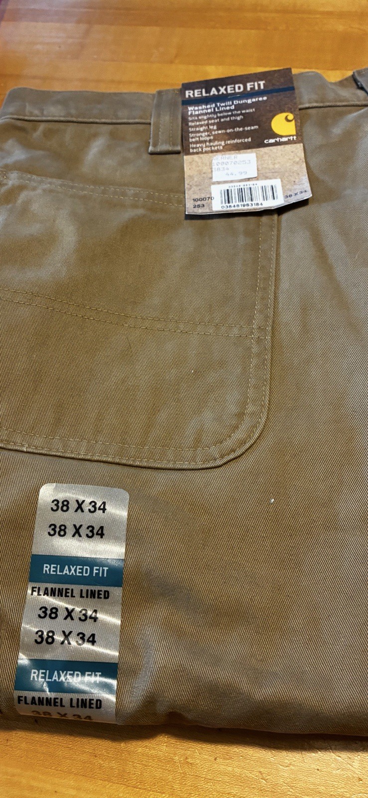 Carhartt Brand New With Tags Washed Twill Flannel Lined