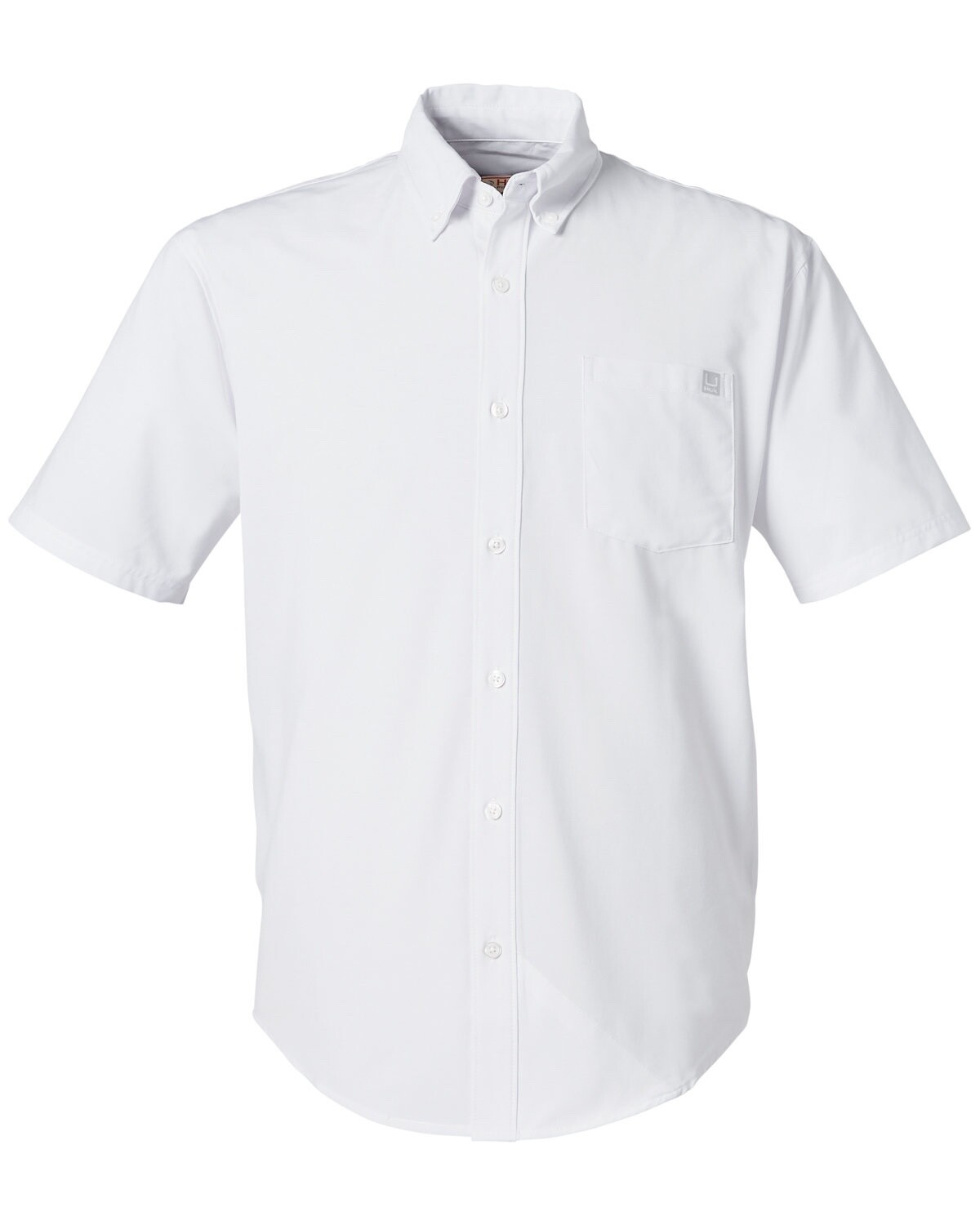HUK Men’s Size S-3XL Kona Solid Short Sleeve Fishing Shirt UPF 30