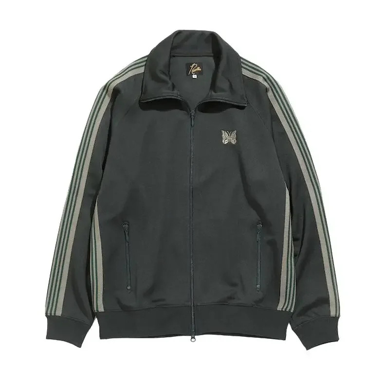 Quality Embroidered Needles Track Classic Stripe Jacket