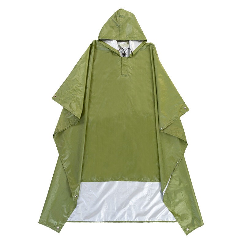 3 in 1 Multifunctional Raincoat Waterproof Rain Poncho Backpack Hiking RainCover