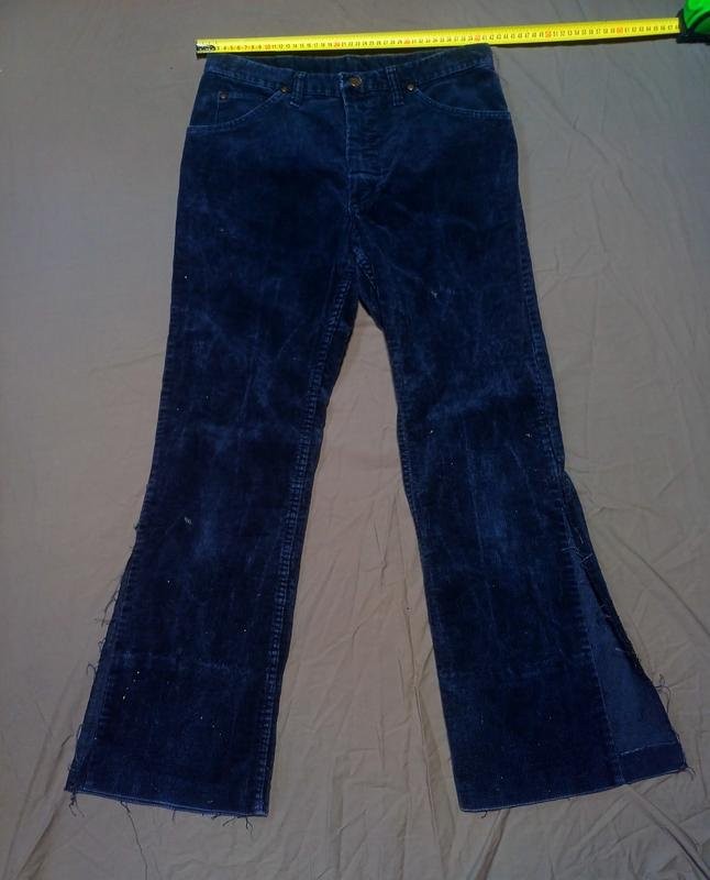 Men Wrangler Jeans Black Corduroy 32 / M / 46