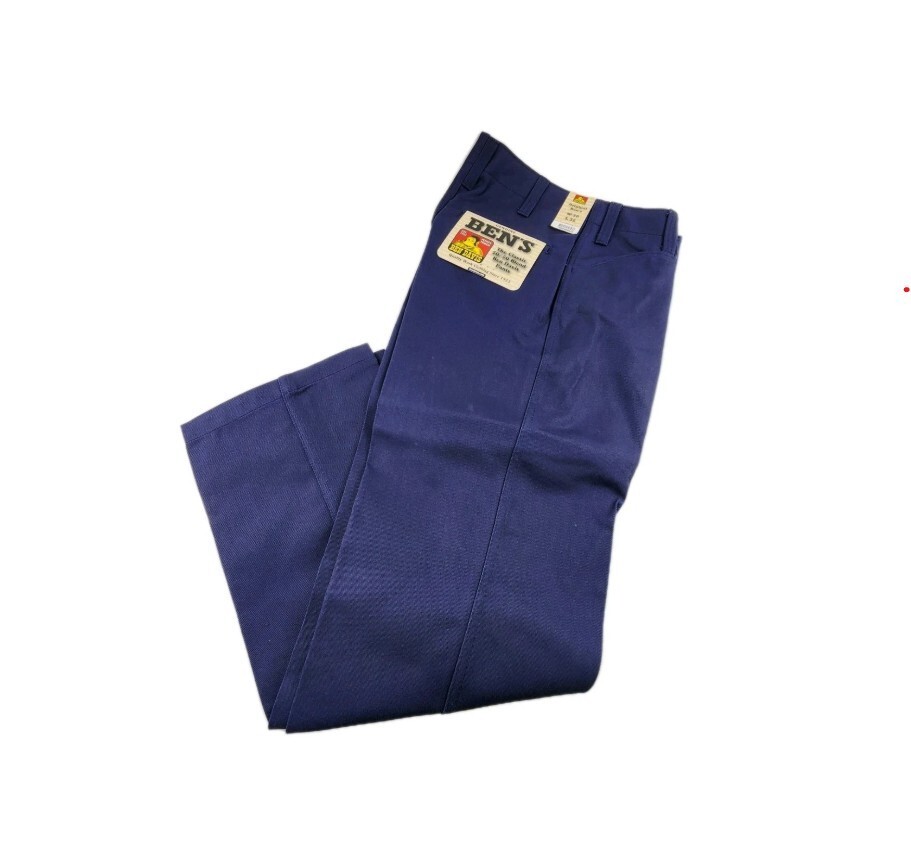 Ben Davis Mens Classic Original Bens 50/50 Blend Twill Work Pants Navy