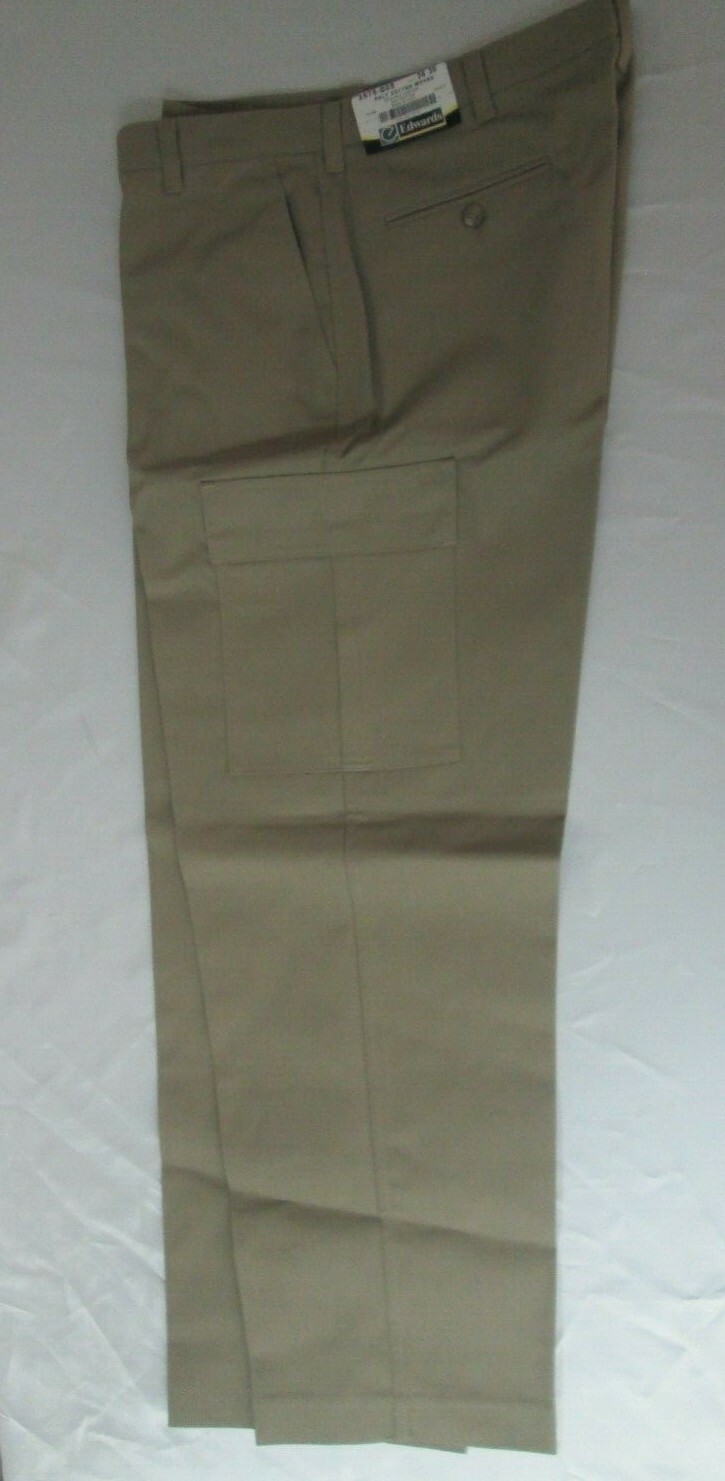 Men Pants cargo blue black khaki 30 32 34 36 38 40 42 44 46 54 56 Edwards 2575
