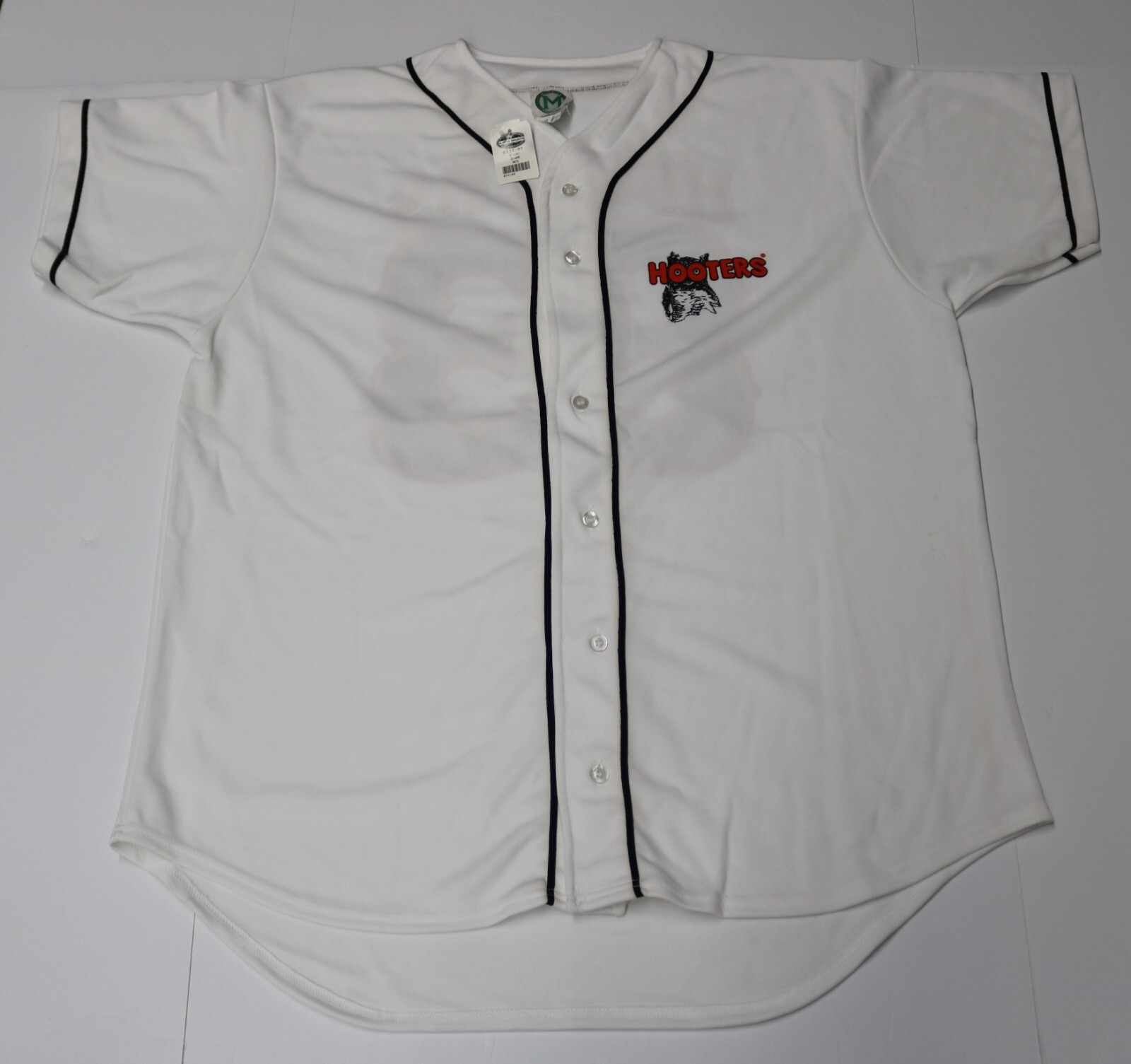 Vintage HOOTERS Baseball Jersey 83 Authentic Item MCCRITE Men’s XXL White