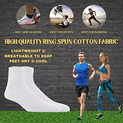 Wholesale Bulk lots Men Ankle Socks Quarter Low Cut Cotton Socks Size 9-11 10-13
