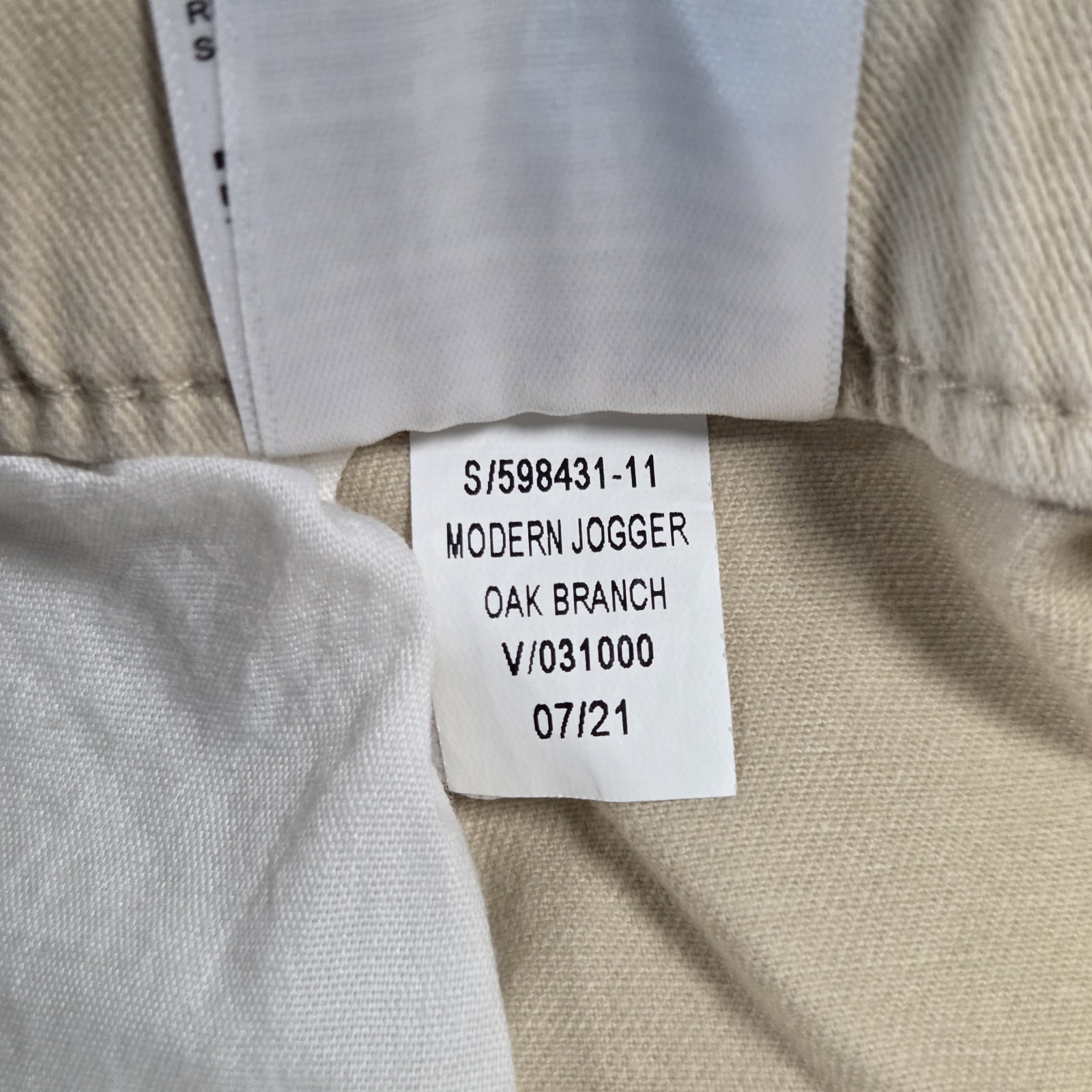 NWT Old Navy Mens XXL Modern Jogger Built-In Flex Oak Branch Beige 2XL Pants