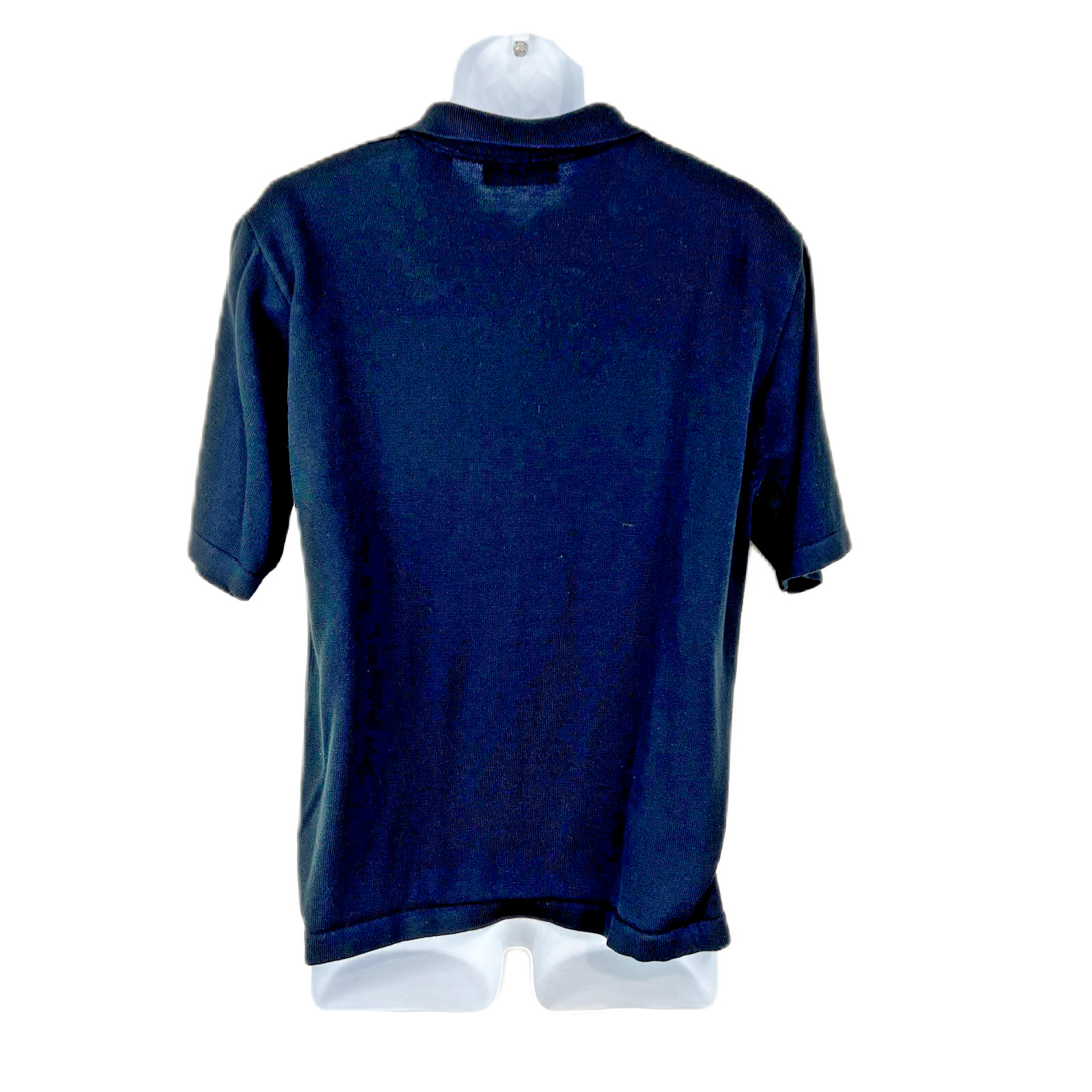 Brandini Le Collezioni Polo Shirt Men XL Black Short Sleeve Knit Collared Casual