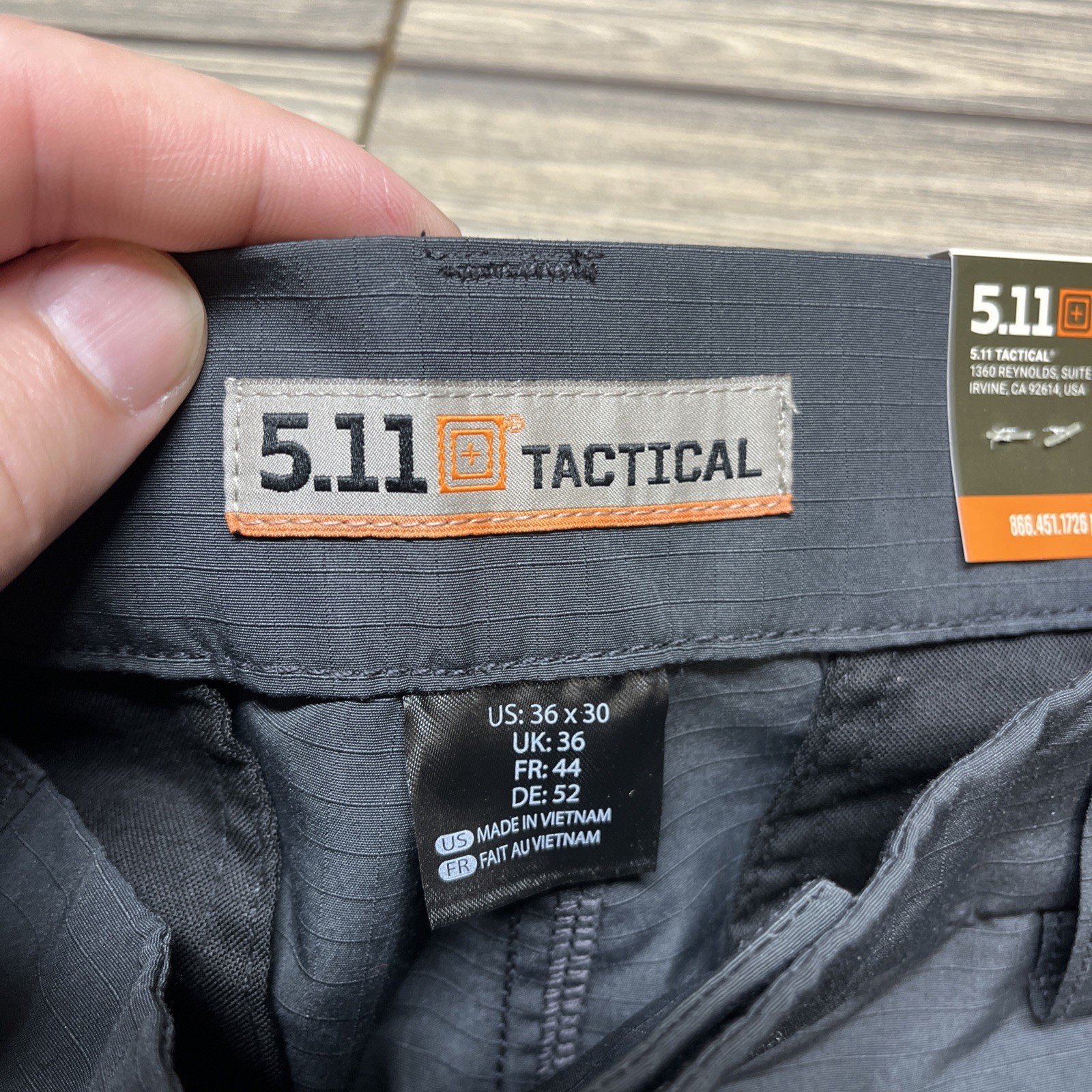 NEW 5.11 Tactical Fast-Tac Urban Pants Gray Mens 36×30 Military Ripstop