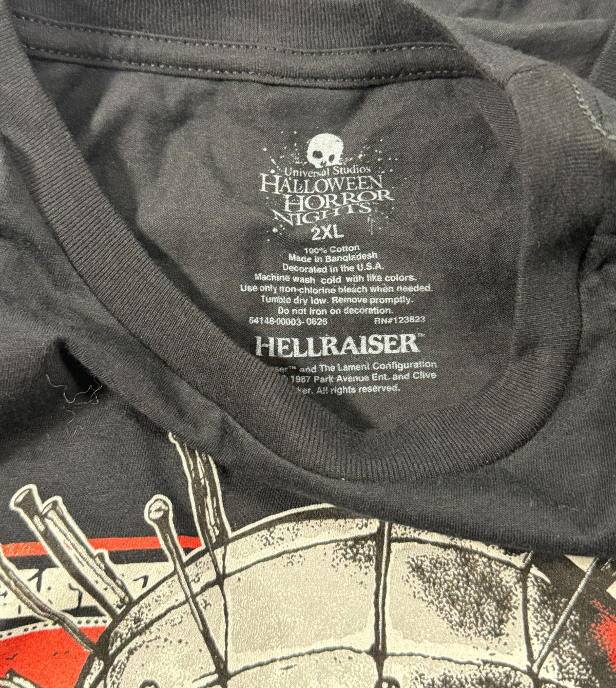 Universal Halloween Horror Nights HHN 2026 Hellraiser Pinhead Shirt 2XL