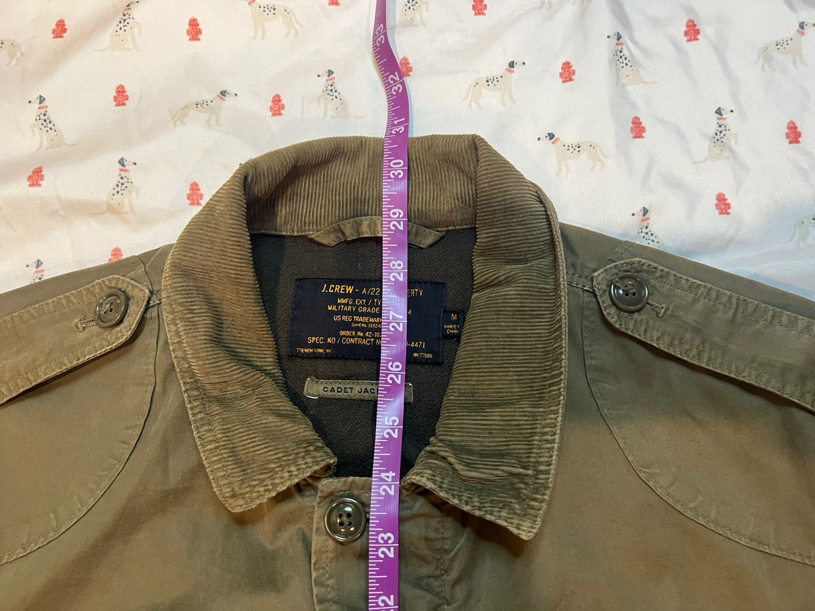 J.Crew A22 G38 Military Grade Cadet Field Utility Jacket Mens Medium
