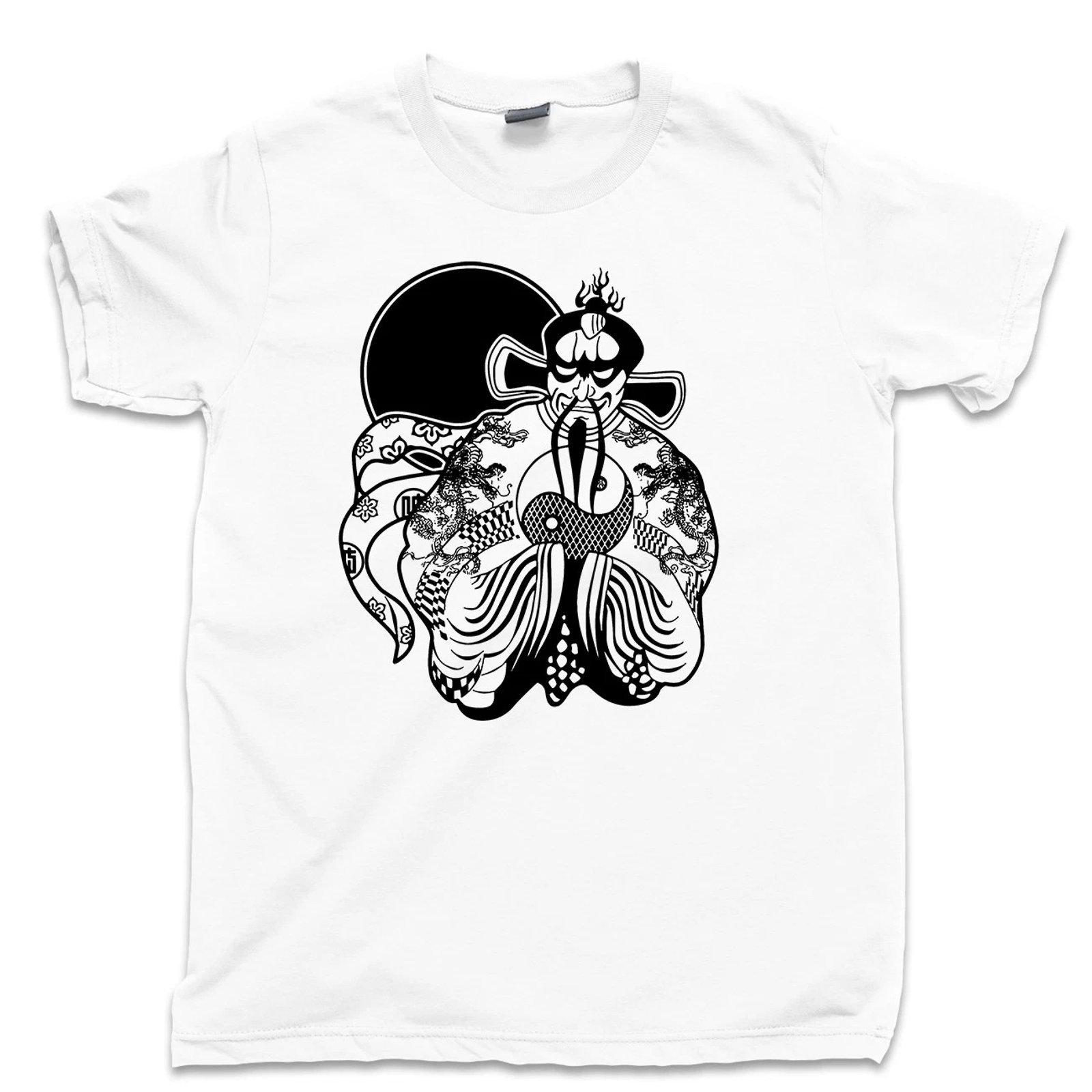 Jack Burton Fu Manchu Big Trouble Little China Lo Pan Vintage Movie Graphic Tee