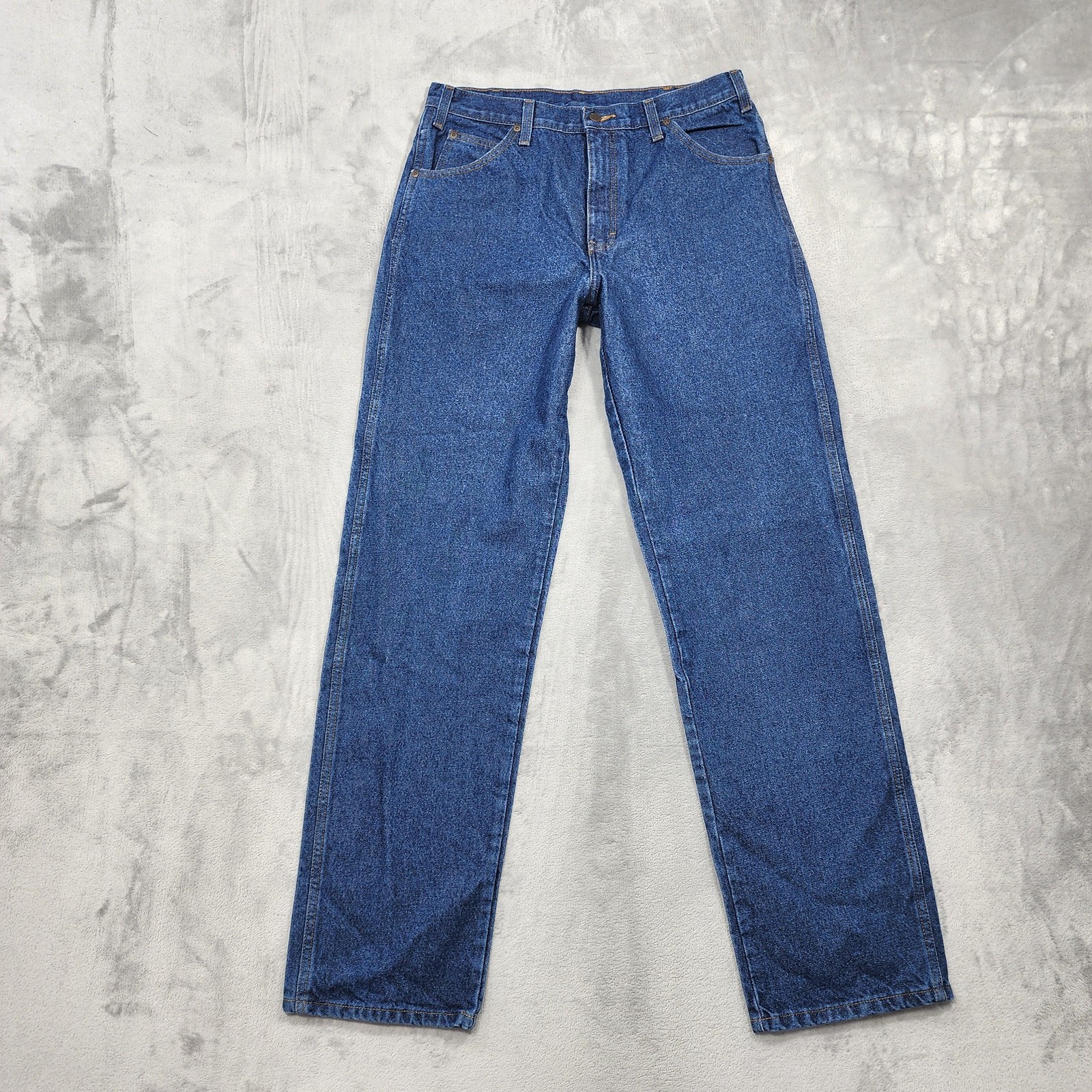 Dickies Jeans Mens 32×32 Blue Industrial Classic Straight Leg Denim Heavy Duty