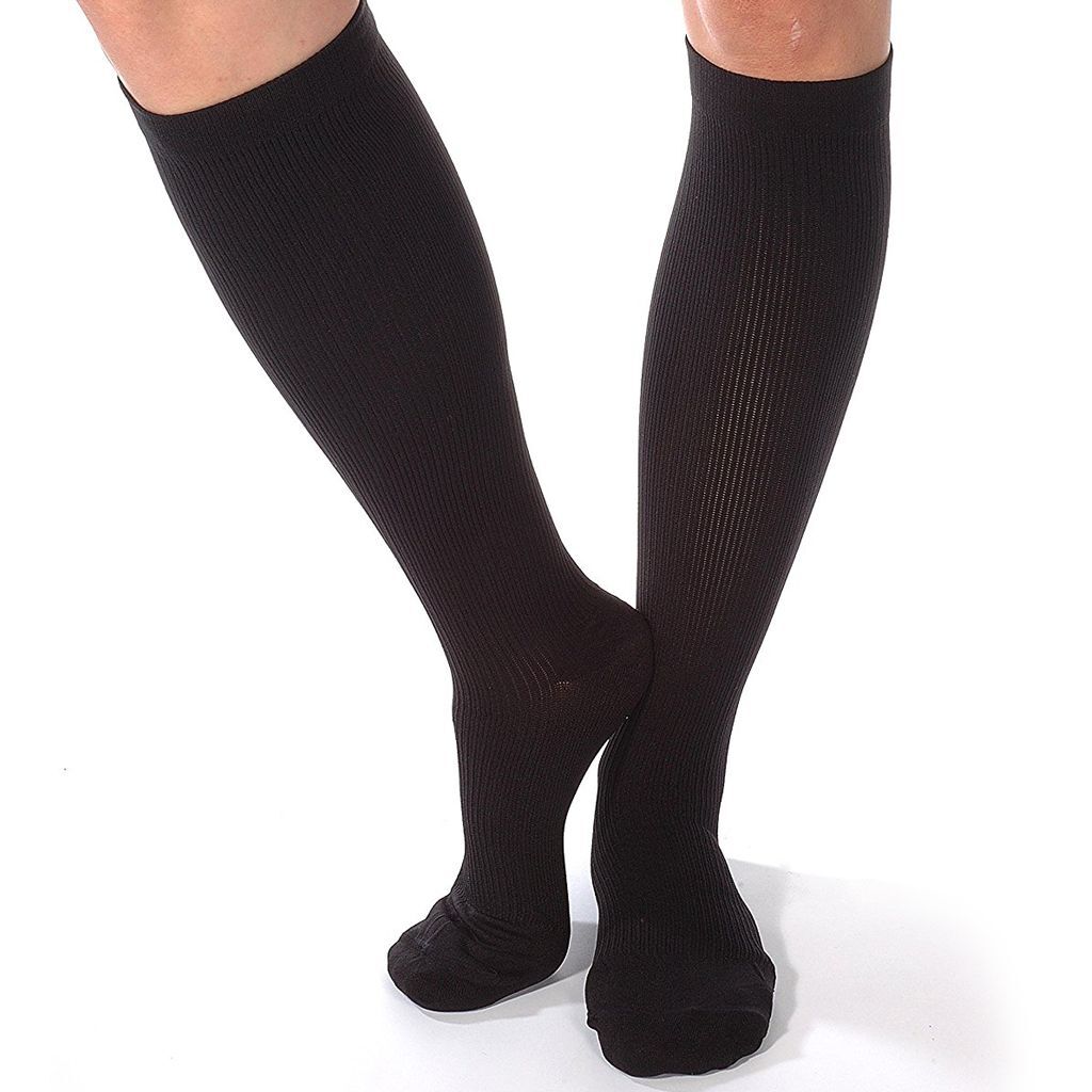 3Pairs- Copper Compression Socks 20-30mmHg Graduated Support Mens Womens S-XXL