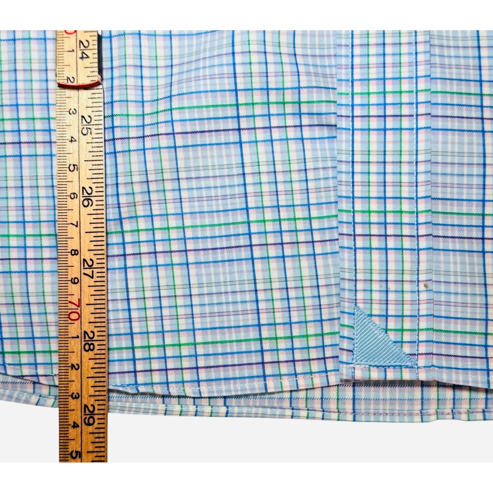 UNTUCKit Magliocco Blue Plaid Wrinkle Free Shirt Mens Large Long Sleeve Casual