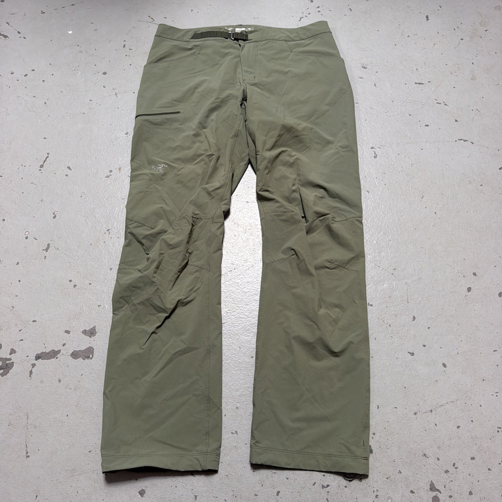 Arcteryx 2014 Psiphon SL Pants Belted Nylon Outdoor Hiking Trail Climb Camp 36