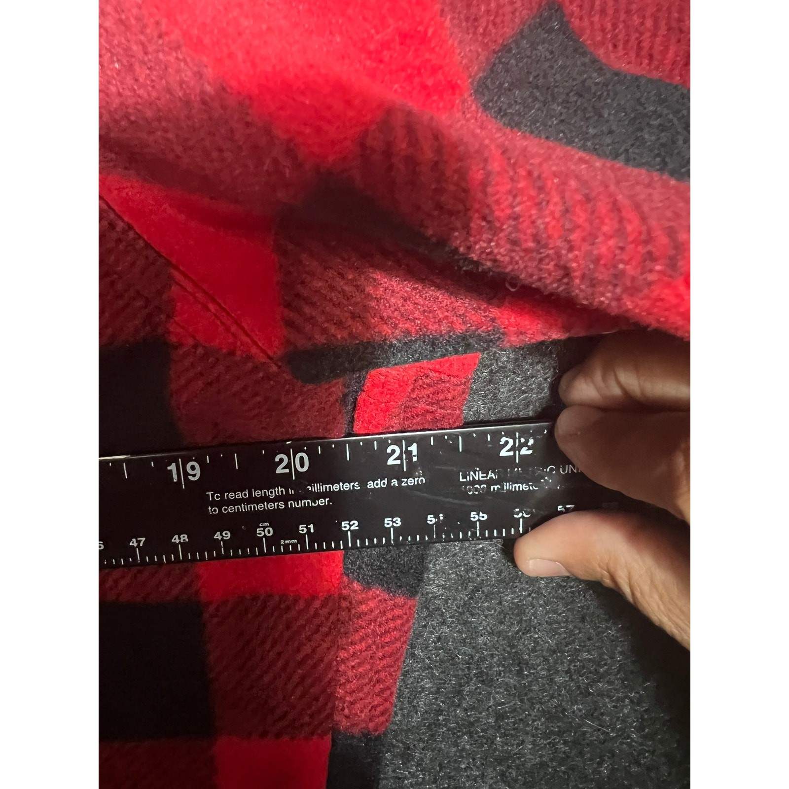 Fantastic red and black buffalo plaid long sleeve button-up shirt