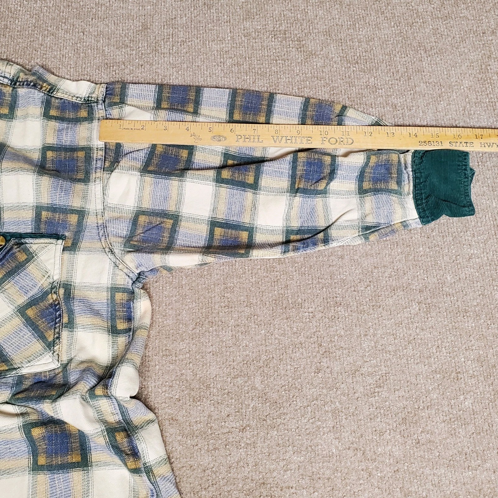 Marc Kostner Real Men’s Fashion Plaid Lumberjack Shirt Sz M 100% Baumwolle Vtg.