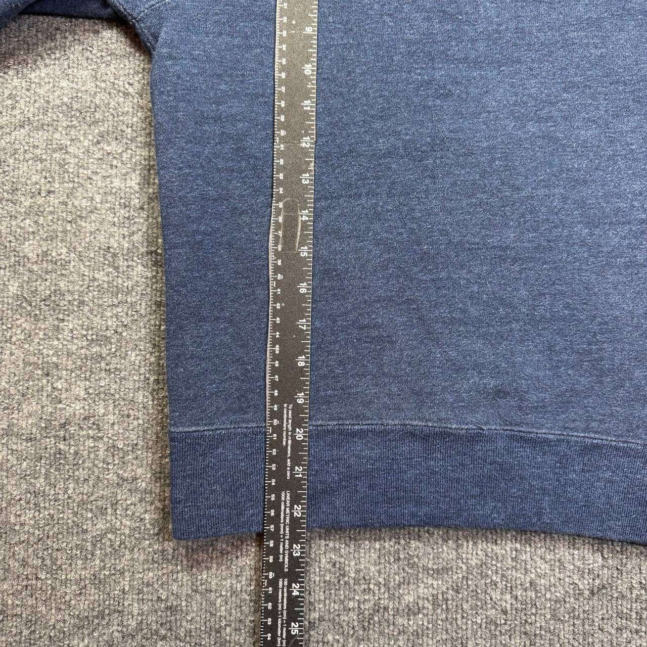UNIQLO Sweatshirt Mens XS Blue Crewneck Raglan Sleeve Heathered Casual Pullover