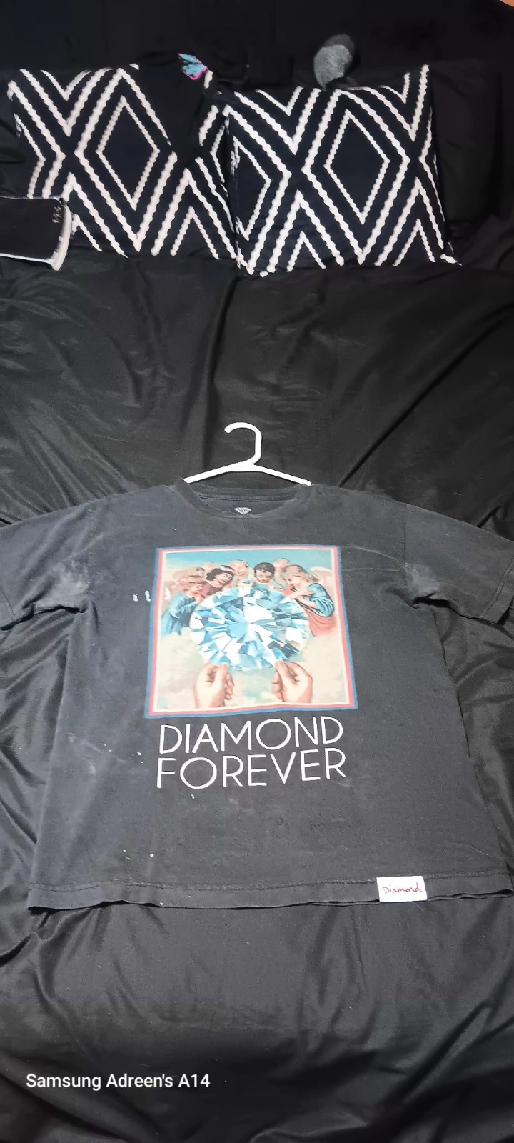 Diamond Supply Co. Men’s Diamond Forever Graphic Logo T-Shirt Black Crew Neck M