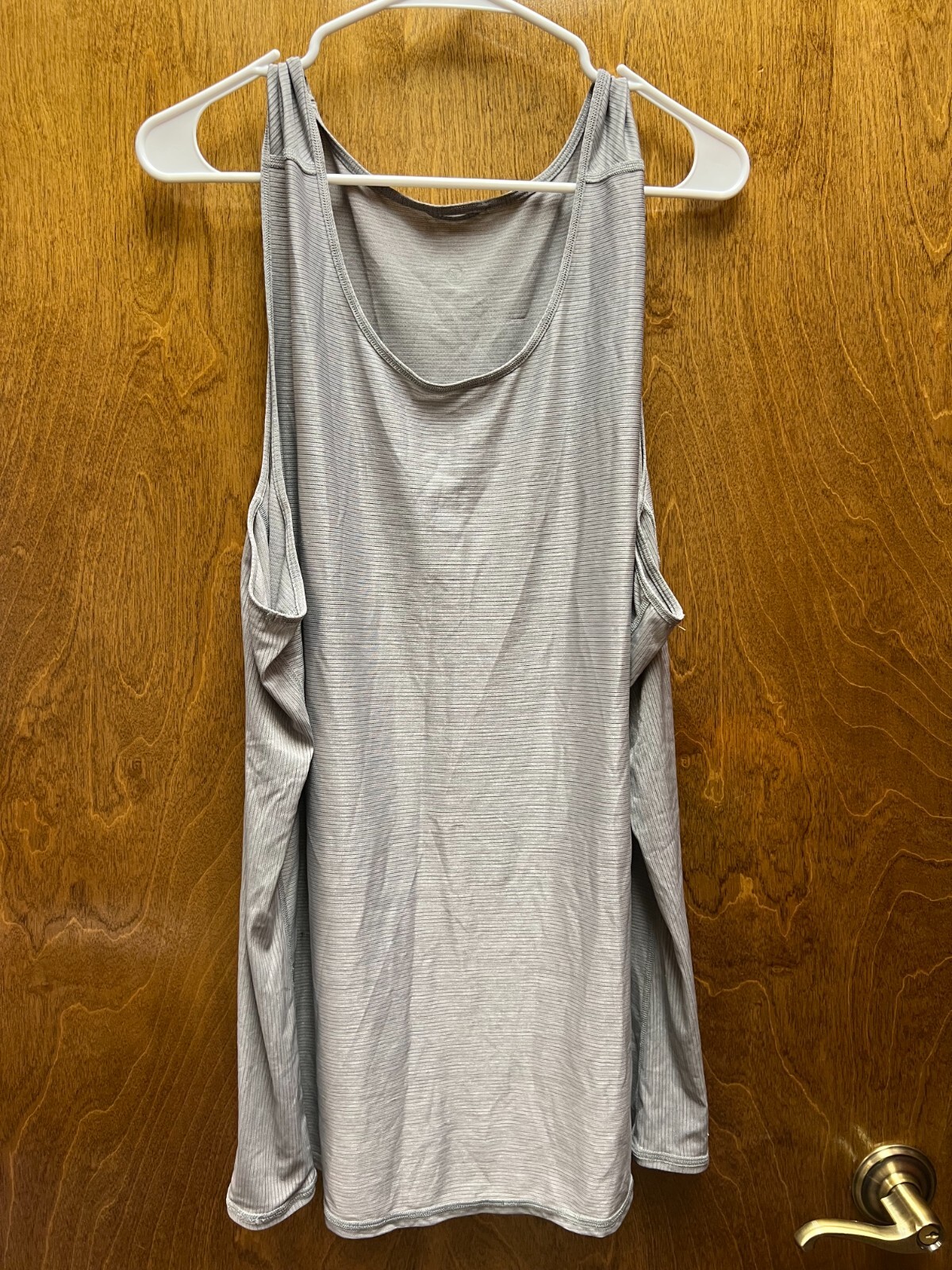 Men “Lululemon” gray tank top. Size not indicated Prev.Owned