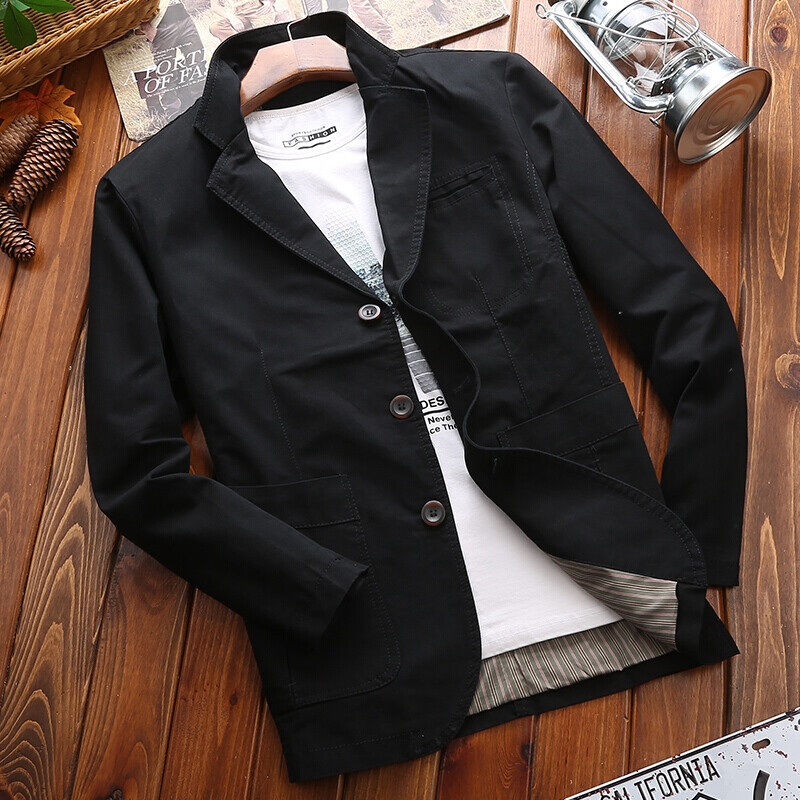 Mens Cotton Slim Fit Business V Neck Coats Blazer Plus Sz Jackets Casual Outwear